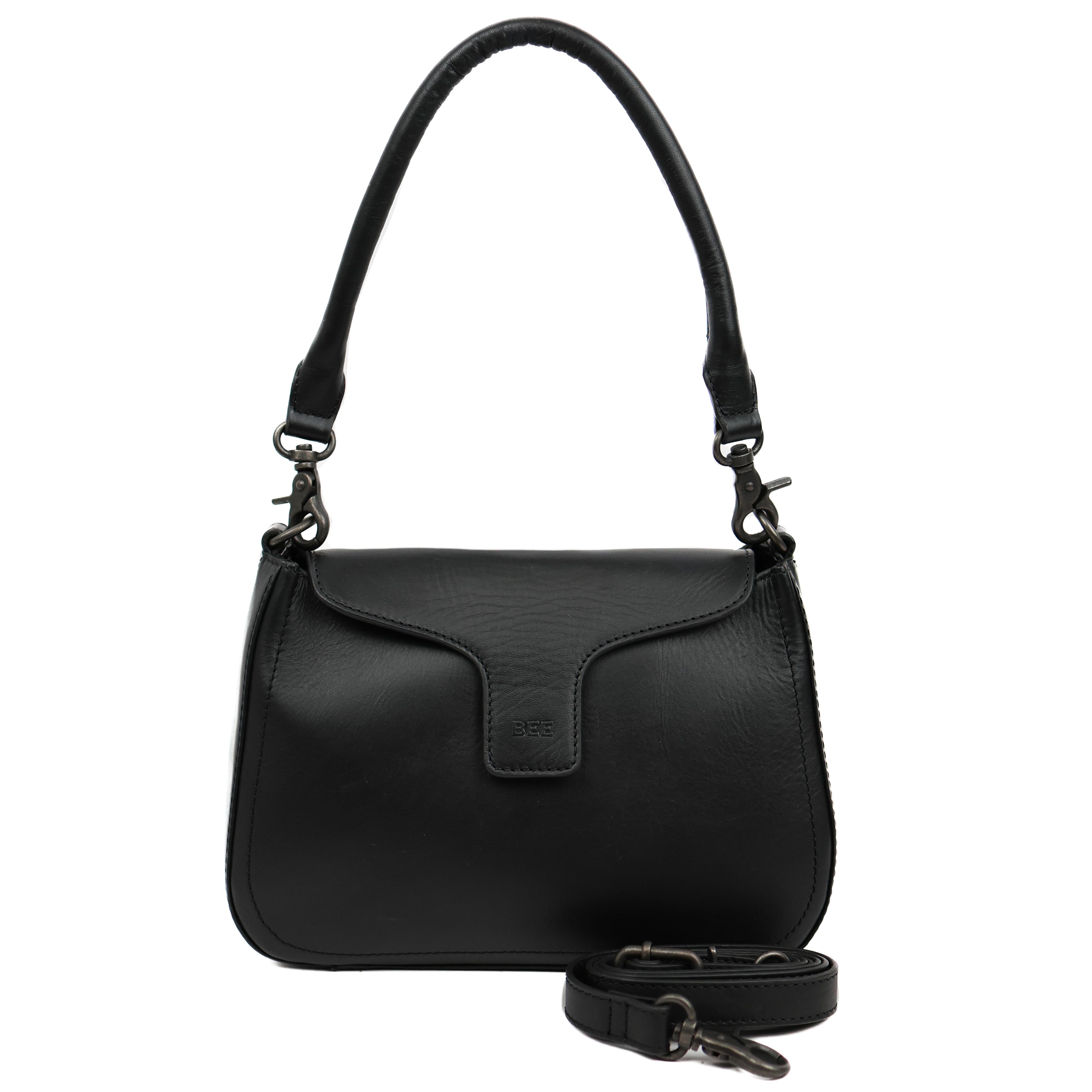 Hand-/Umhängetasche mit Überschlag 'Fenna' Black