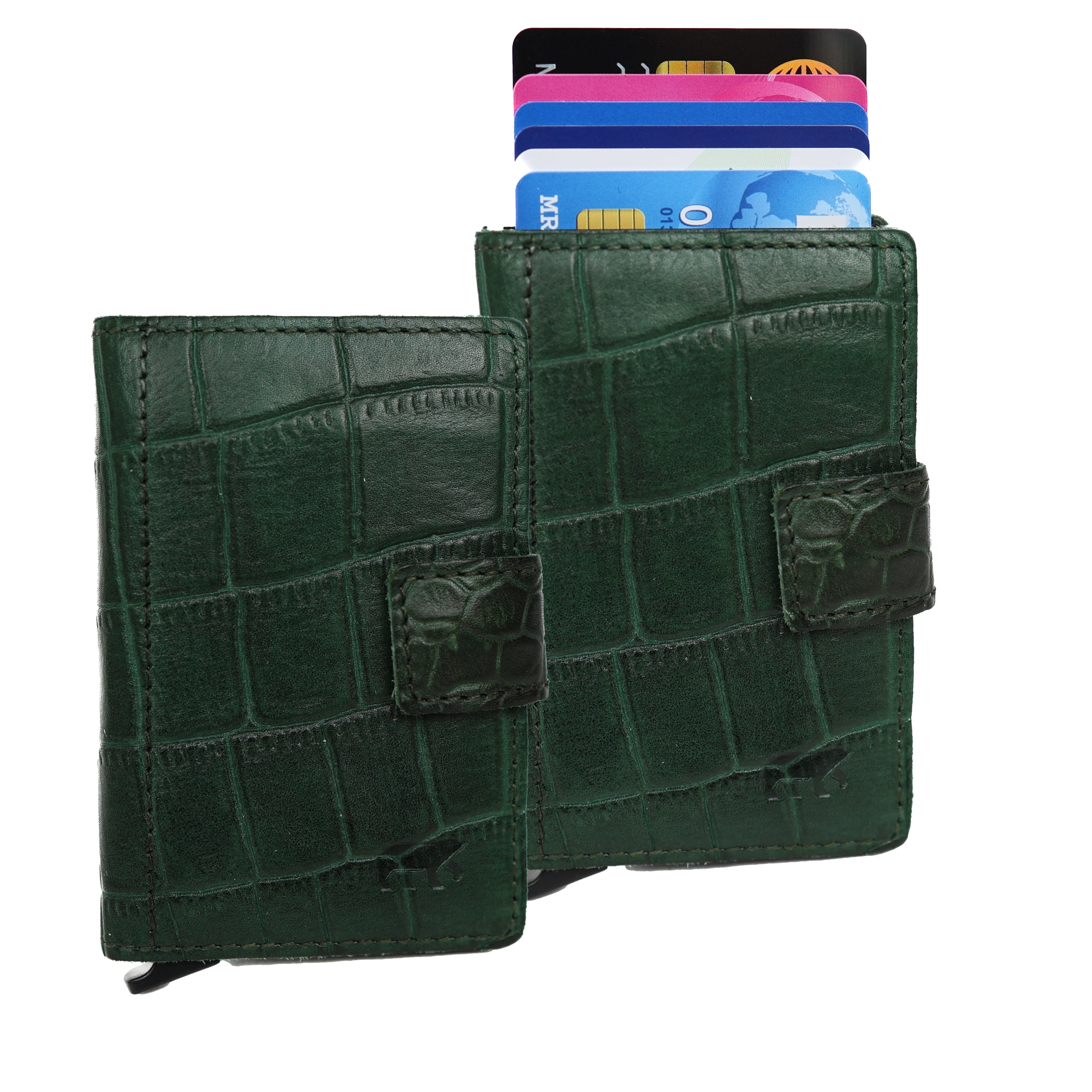 RFID Kartenhalter 'Pip' croco groen 