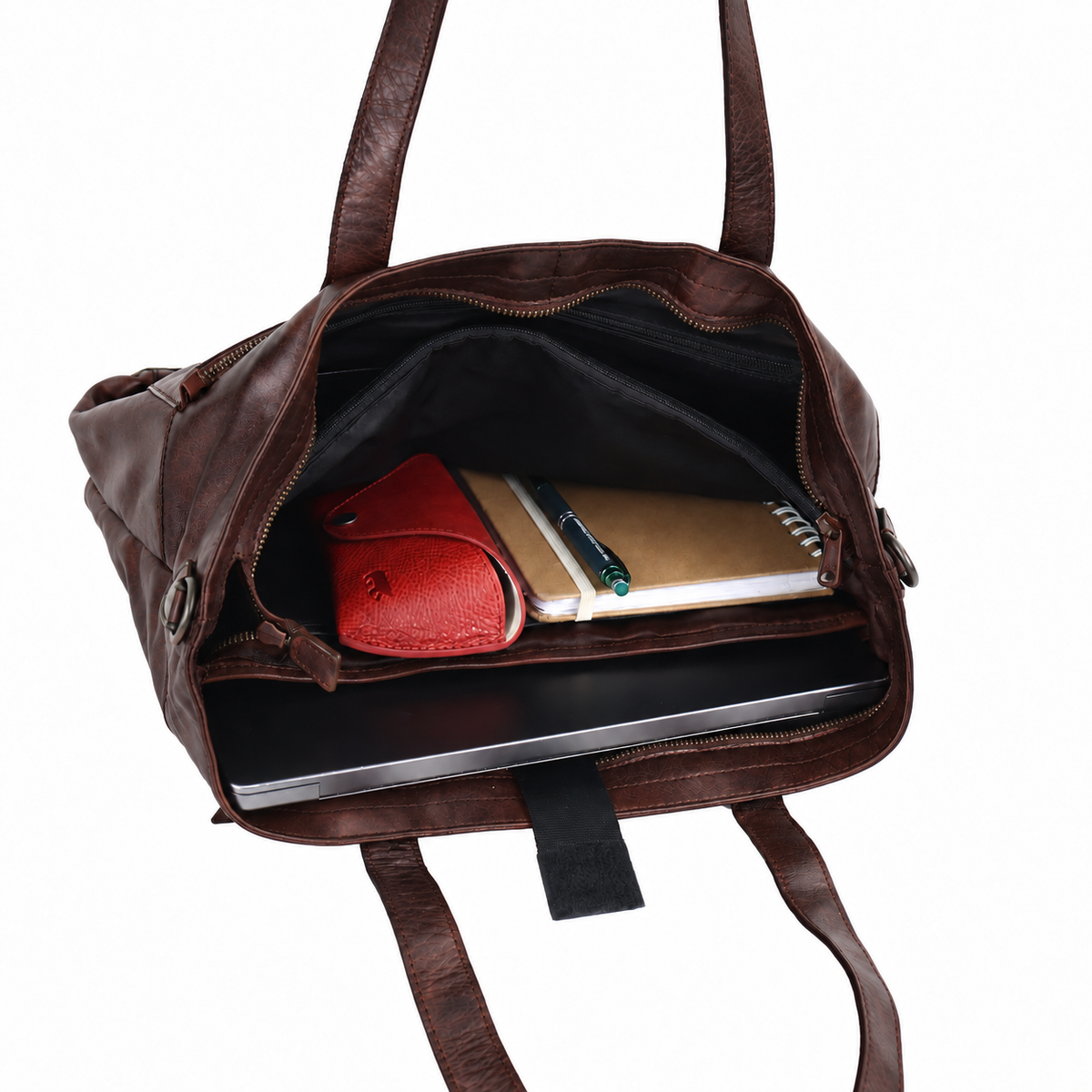 Laptoptasche/Shopper 'Emilia' dunkel braun 