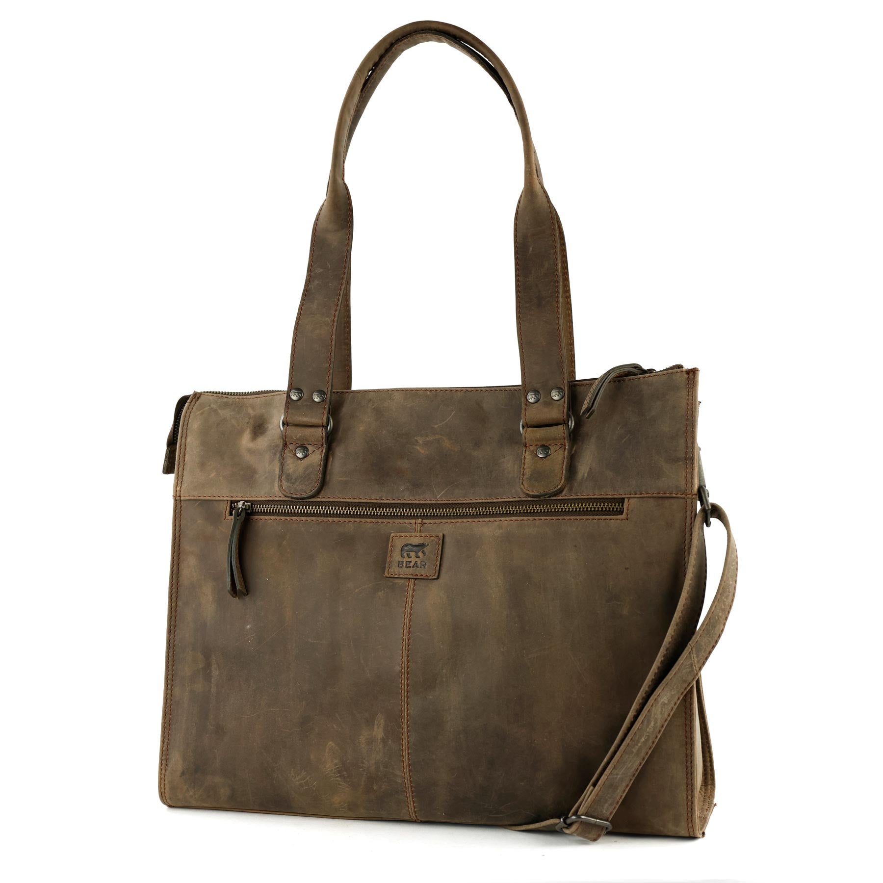 Hand-/Schultertasche 'Mea' braun