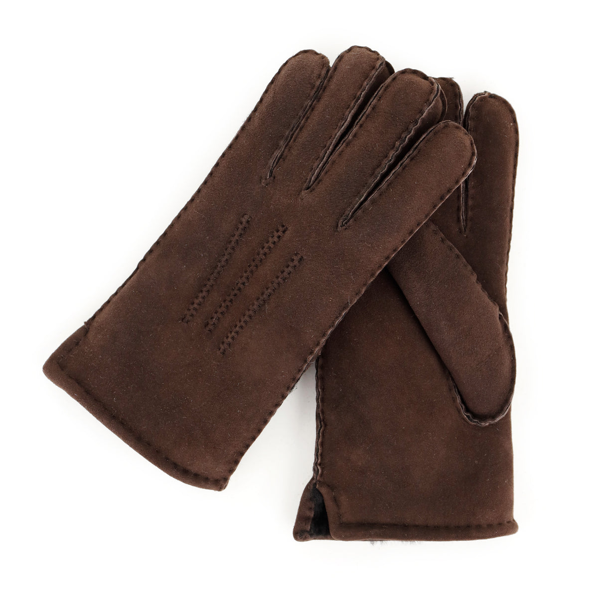 Schafwoll-Handschuhe für Herren 'Victor' schwarz
