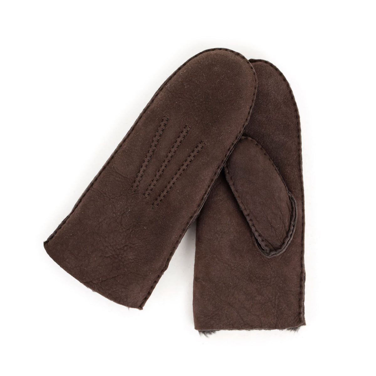 Damen-Fäustlinge aus Lammfell 'Sofia' Dunkelbraun