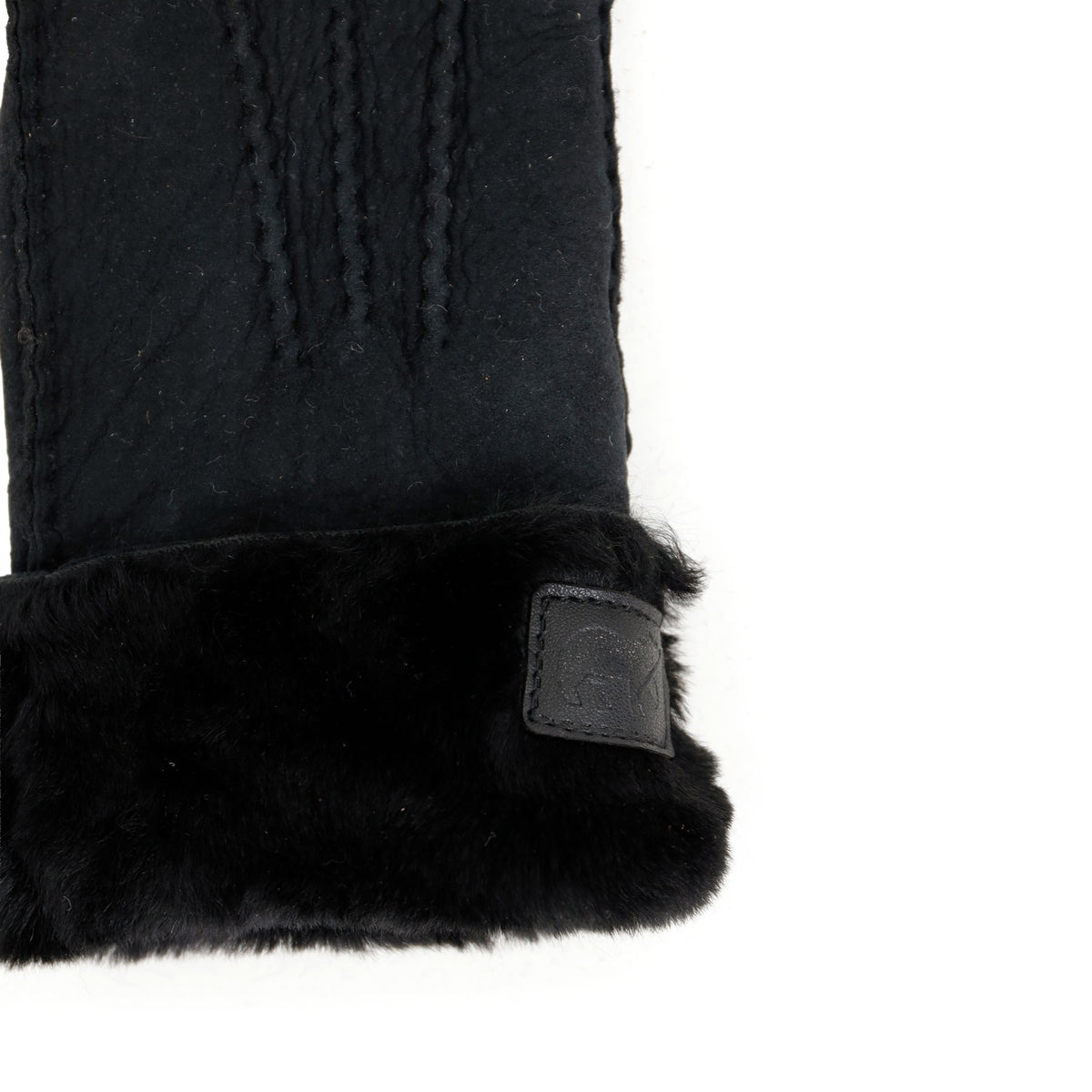 Damen Schafwoll-Handschuhe 'Elise' schwarz