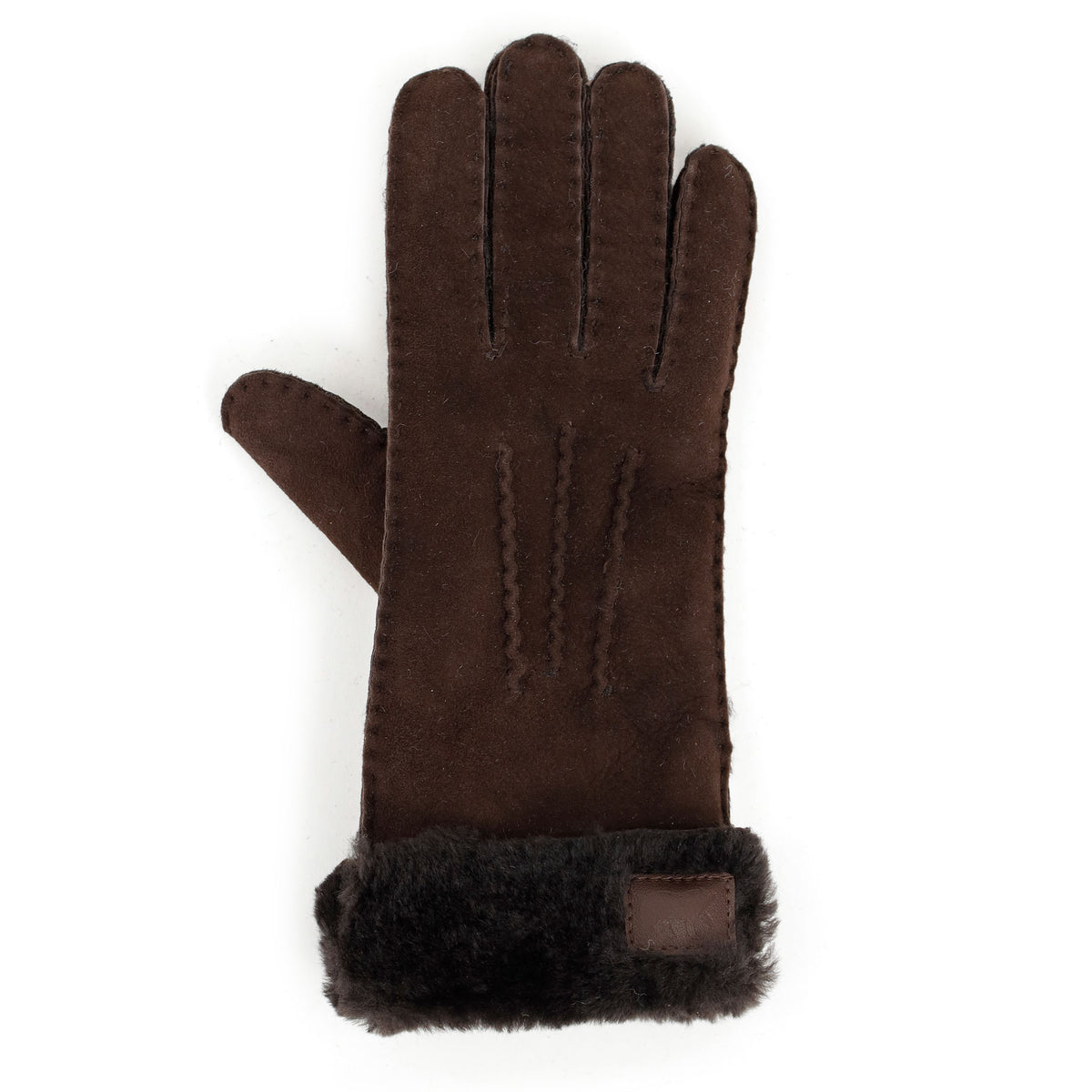 Damen Schafwoll-Handschuhe 'Elise' dunkelbraun
