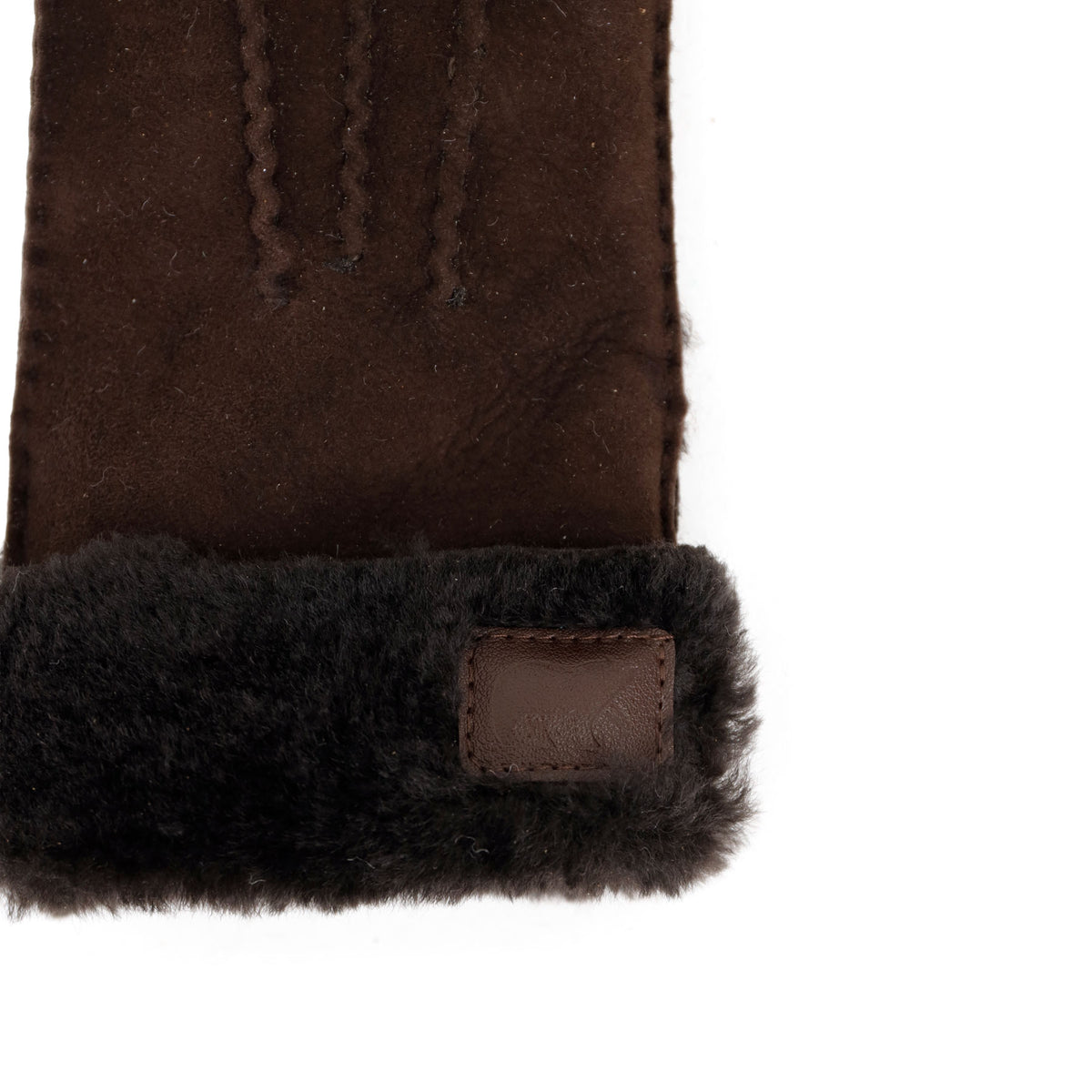 Damen Schafwoll-Handschuhe 'Elise' dunkelbraun