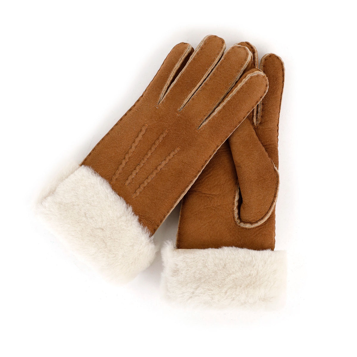 Damen Schafwoll-Handschuhe 'Elise' Dark Chestnut