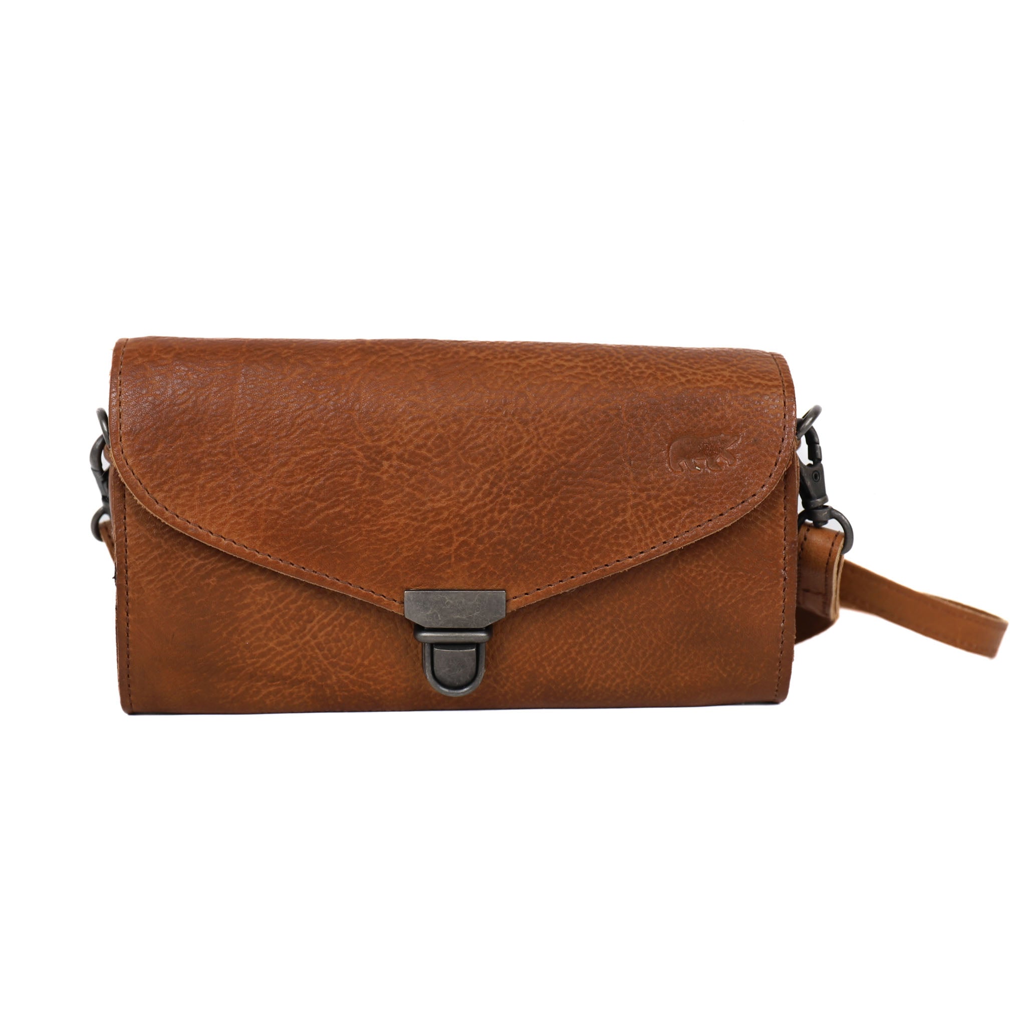 Clutch/Umschlagtasche 'Pascalle' cognac