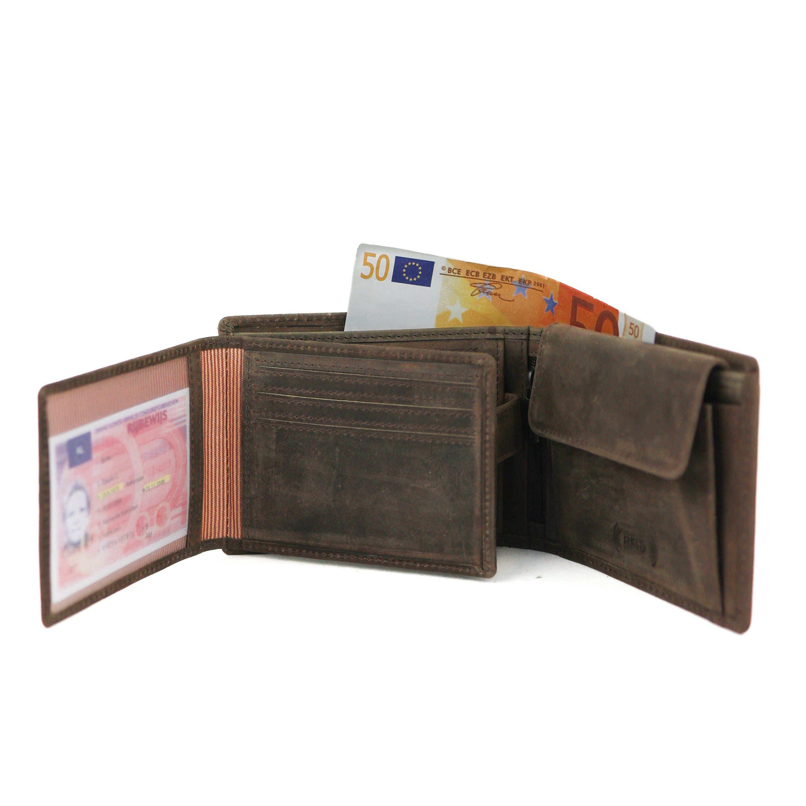 Brieftasche 'Tijn' braun - HD 2689