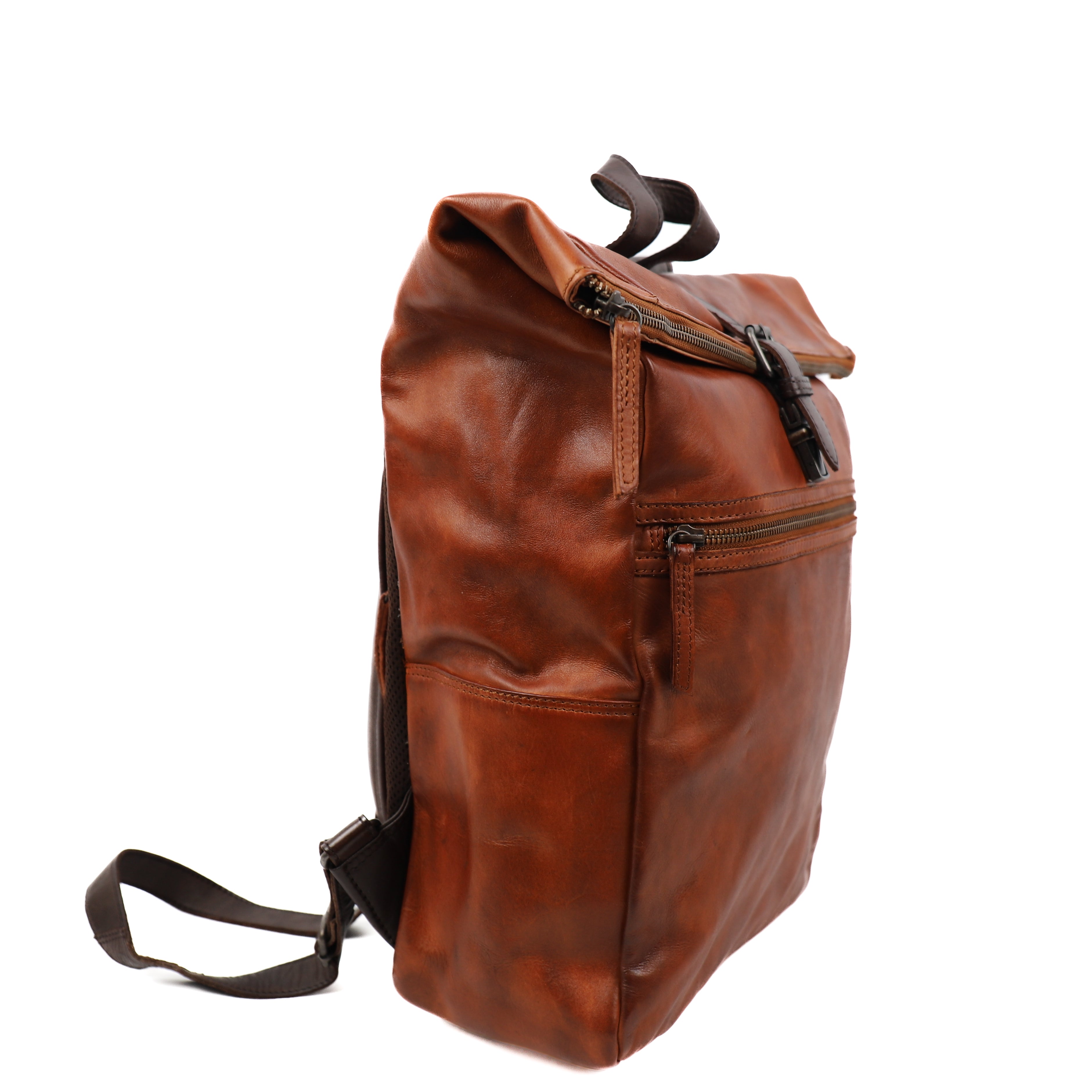 Rucksack 'Rick' Cognac/Braun