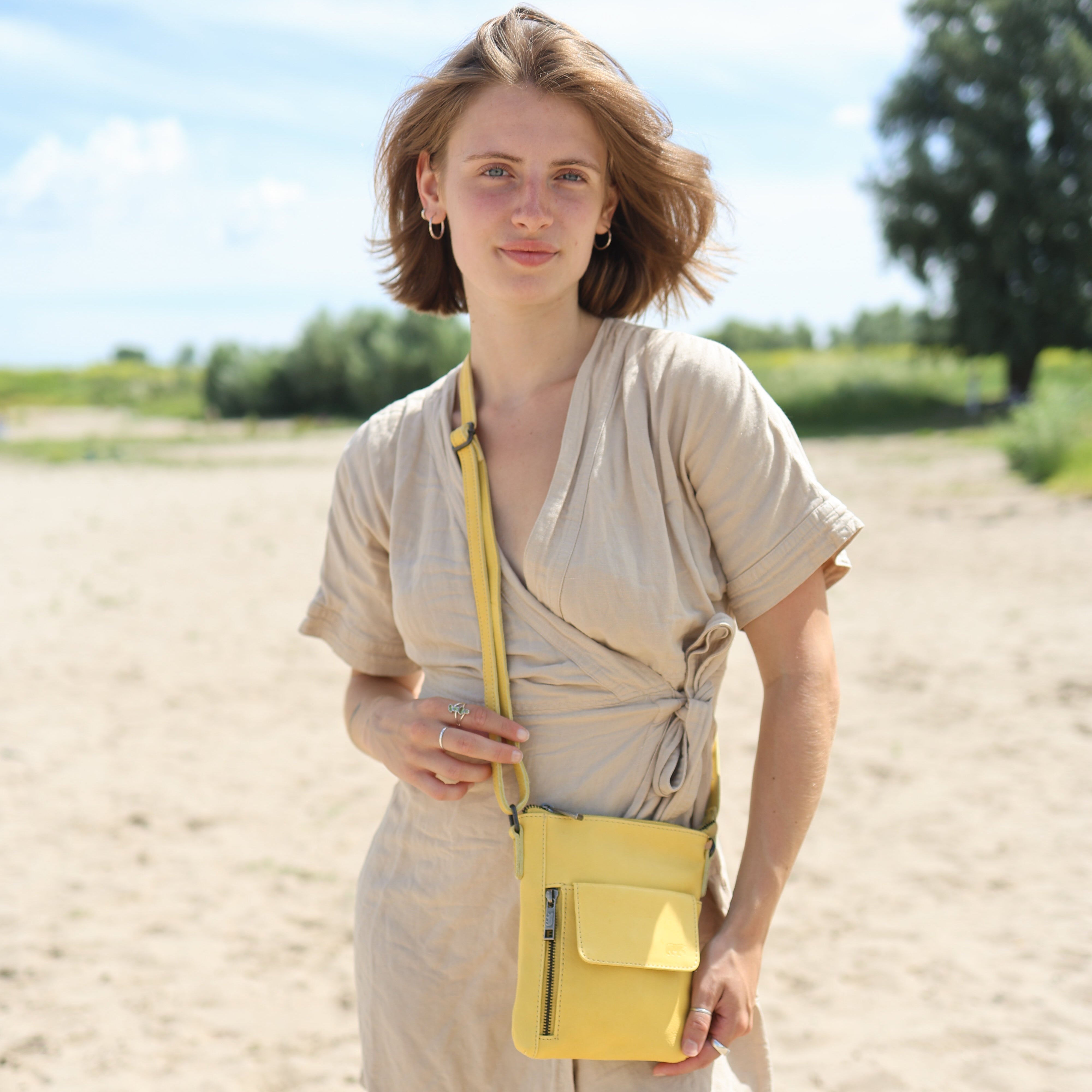 Umhängetasche 'Davide' Butter Yellow