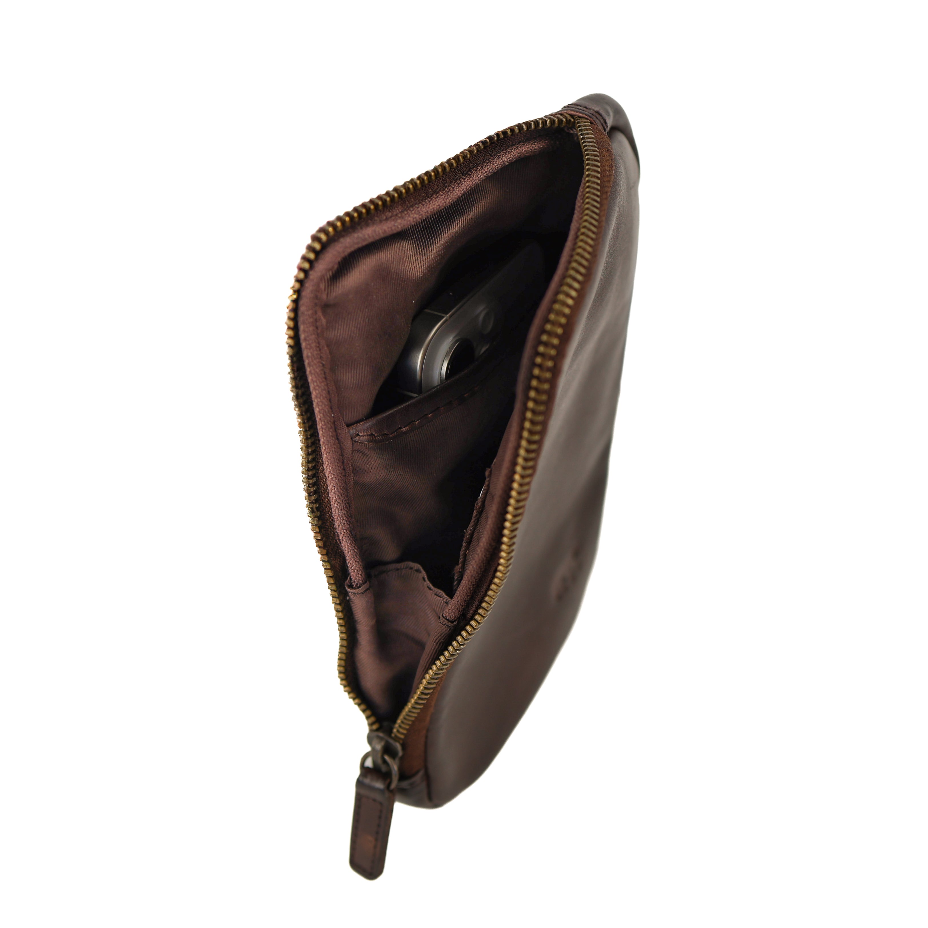 Handy-/Umhängetasche 'Camille' Dunkelbraun