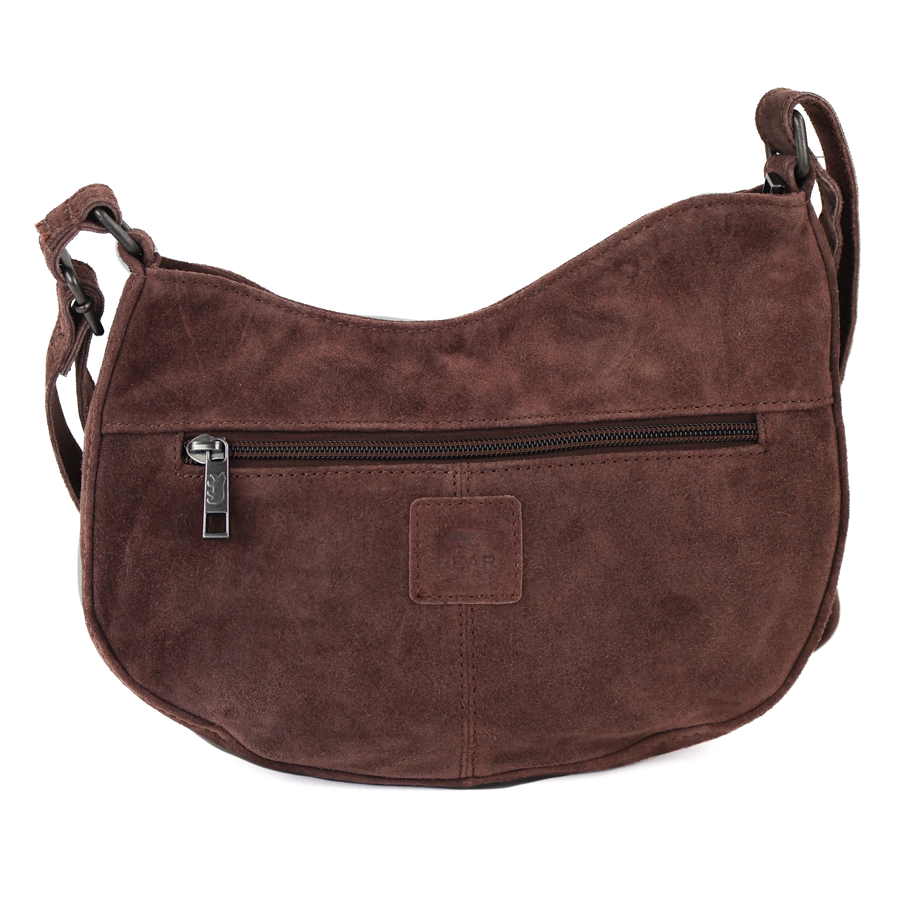 Velours Umhängetasche 'Tamara' Choco
