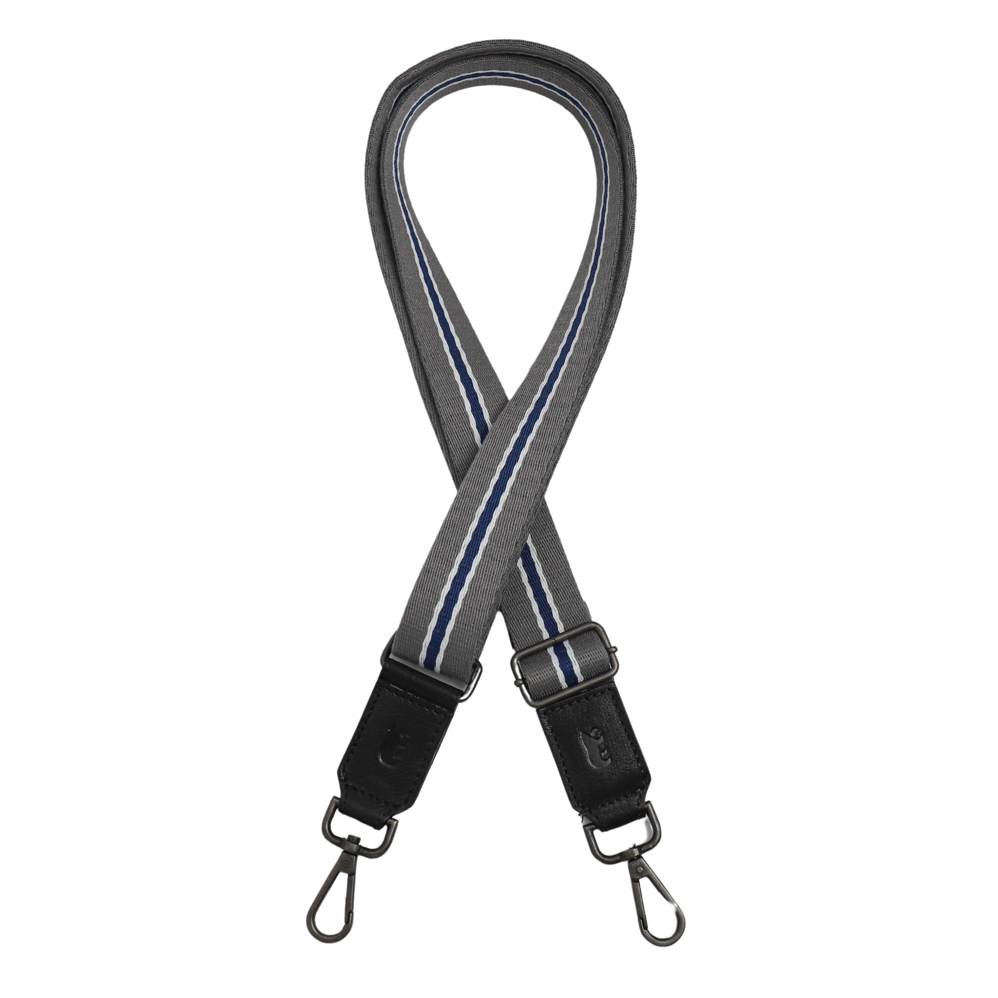 Bag Strap 'Stripe' Grau/Blau