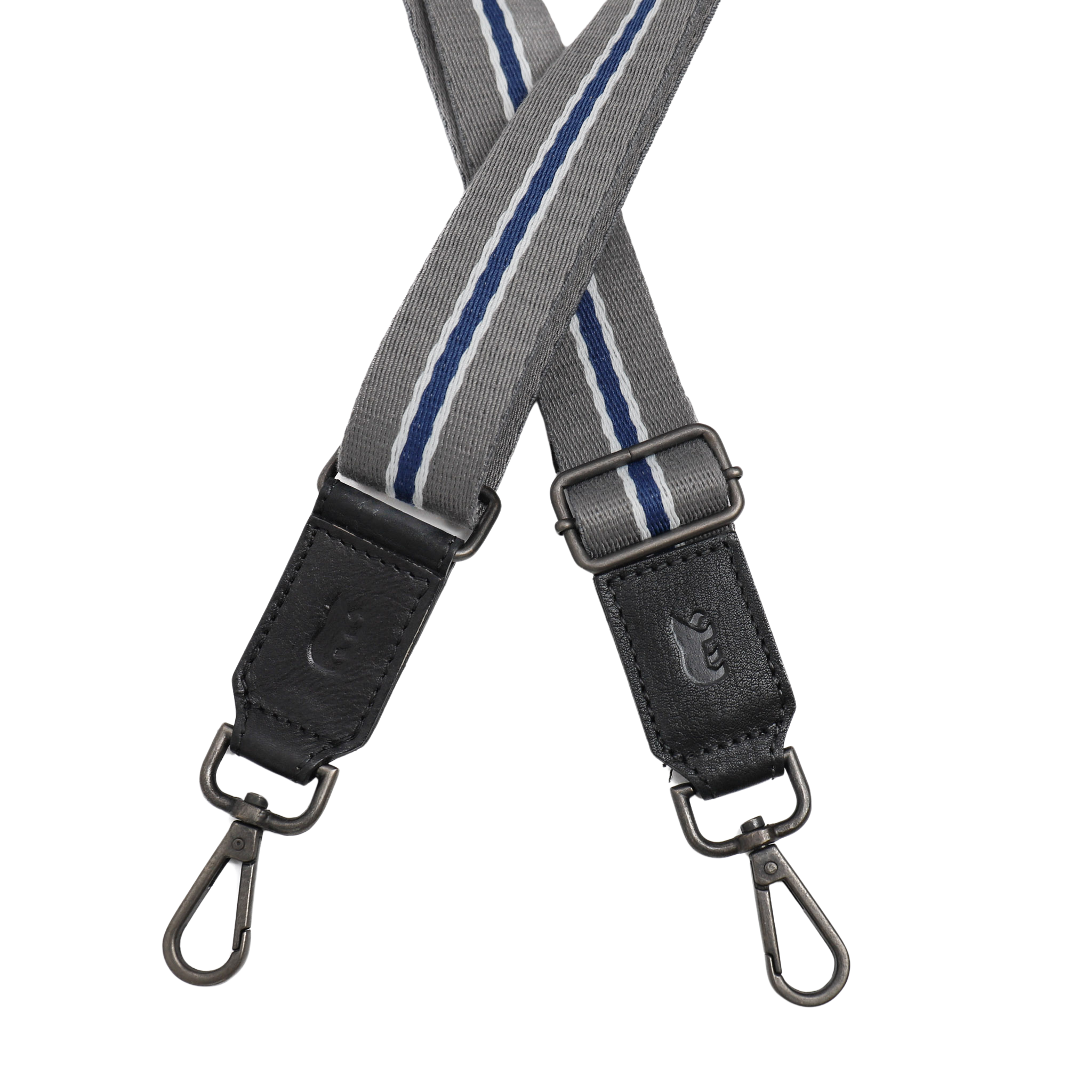 Bag Strap 'Stripe' Grau/Blau