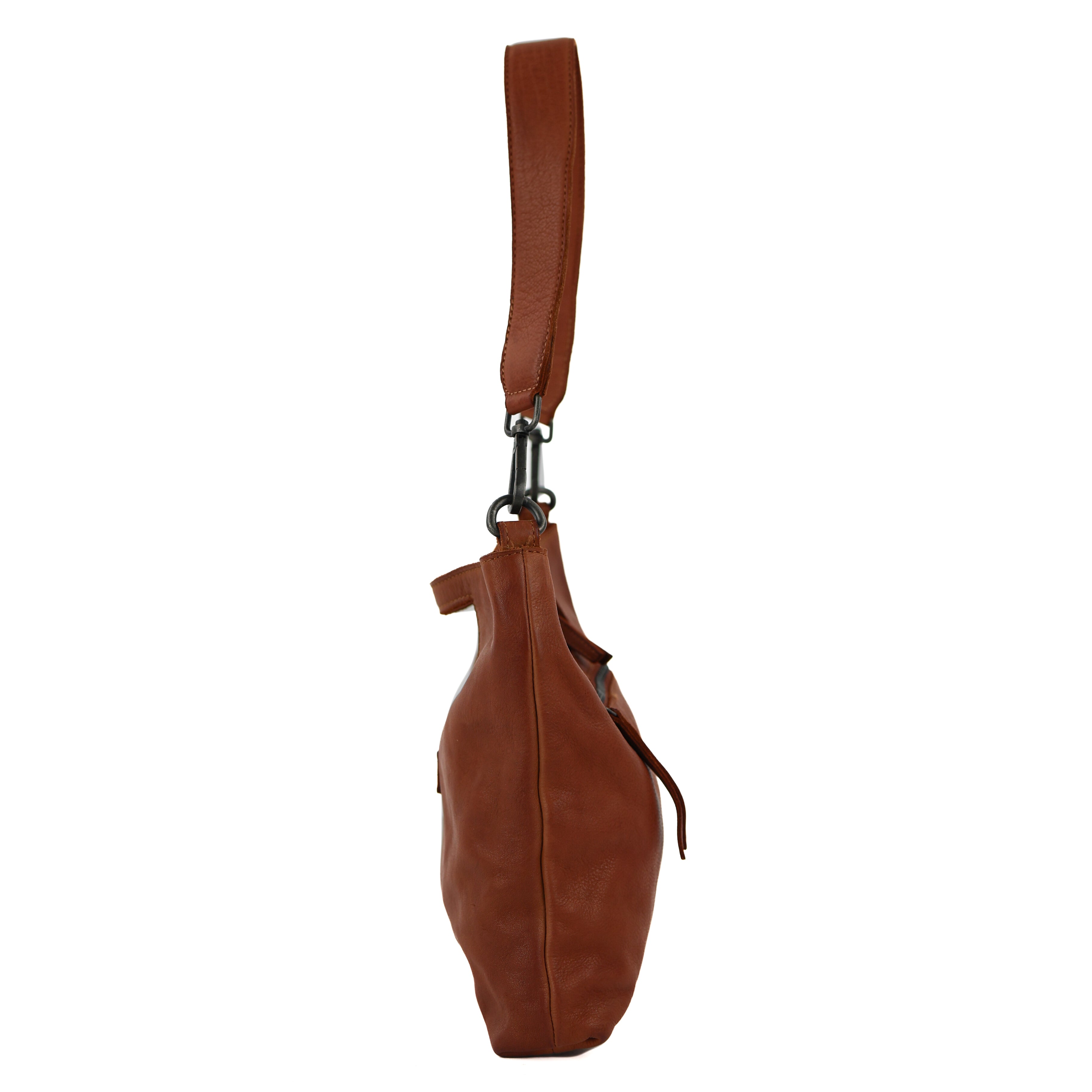 Clutch-/Umhängetasche 'Feline' Cognac