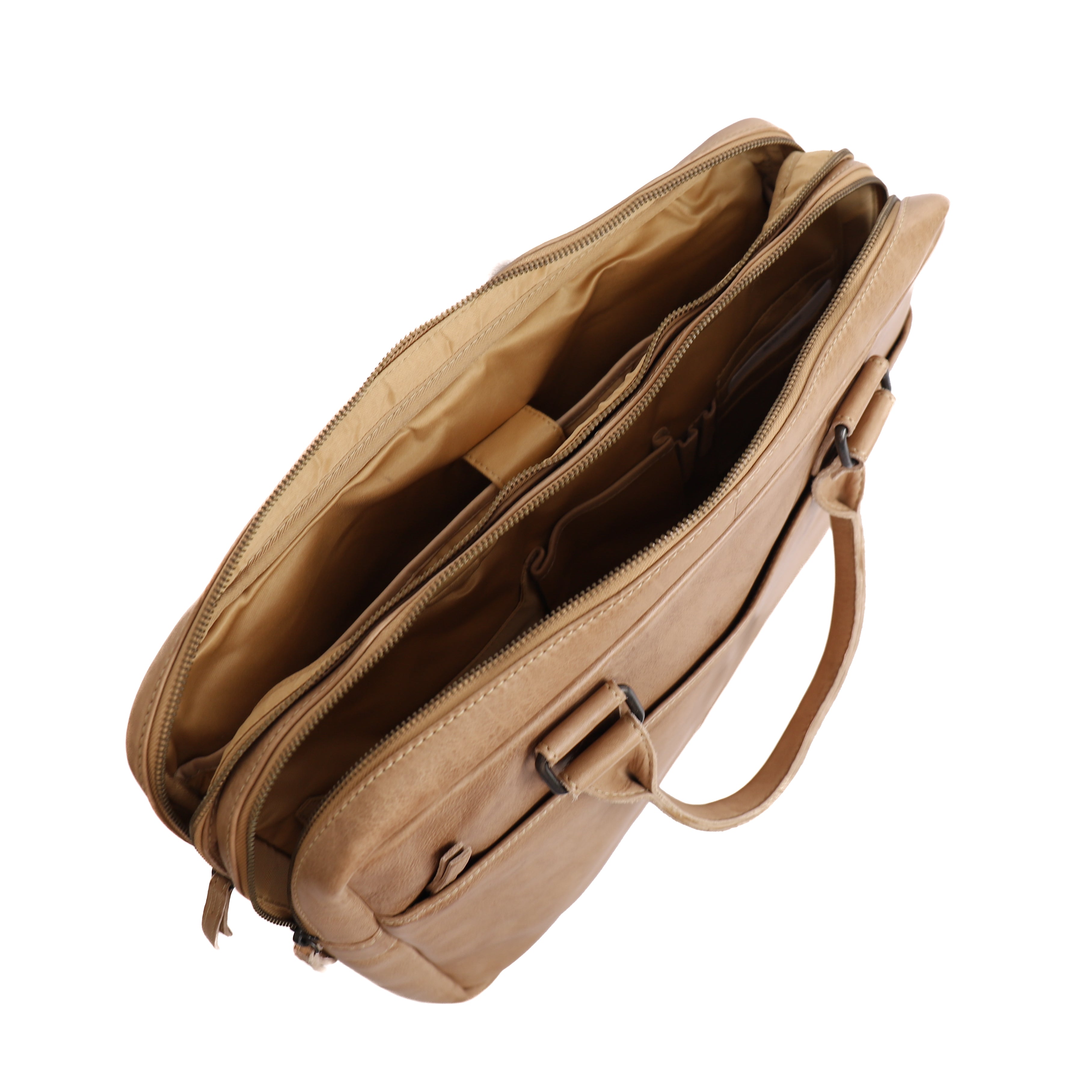 Laptop tasche 'Leandro' beige