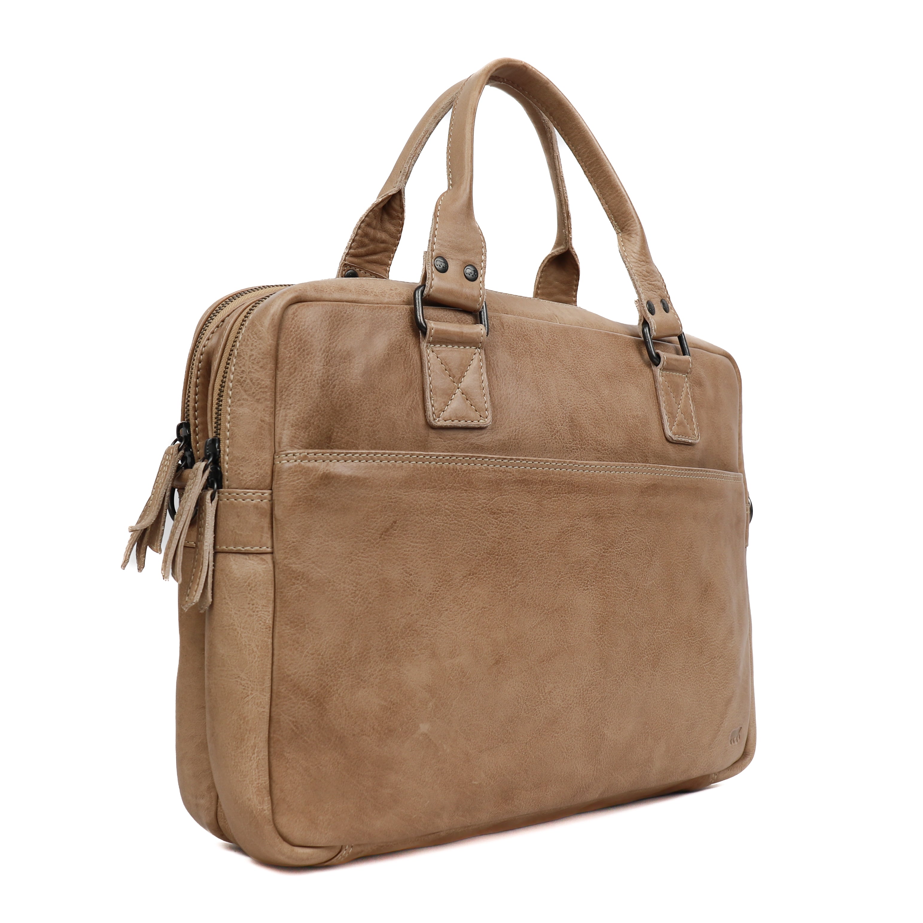Laptop tasche 'Leandro' beige
