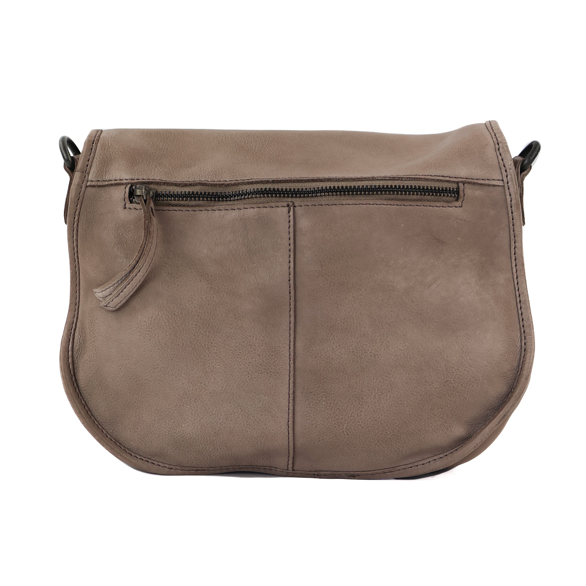 Umhängetasche mit Klappe 'Roxanne' Taupe