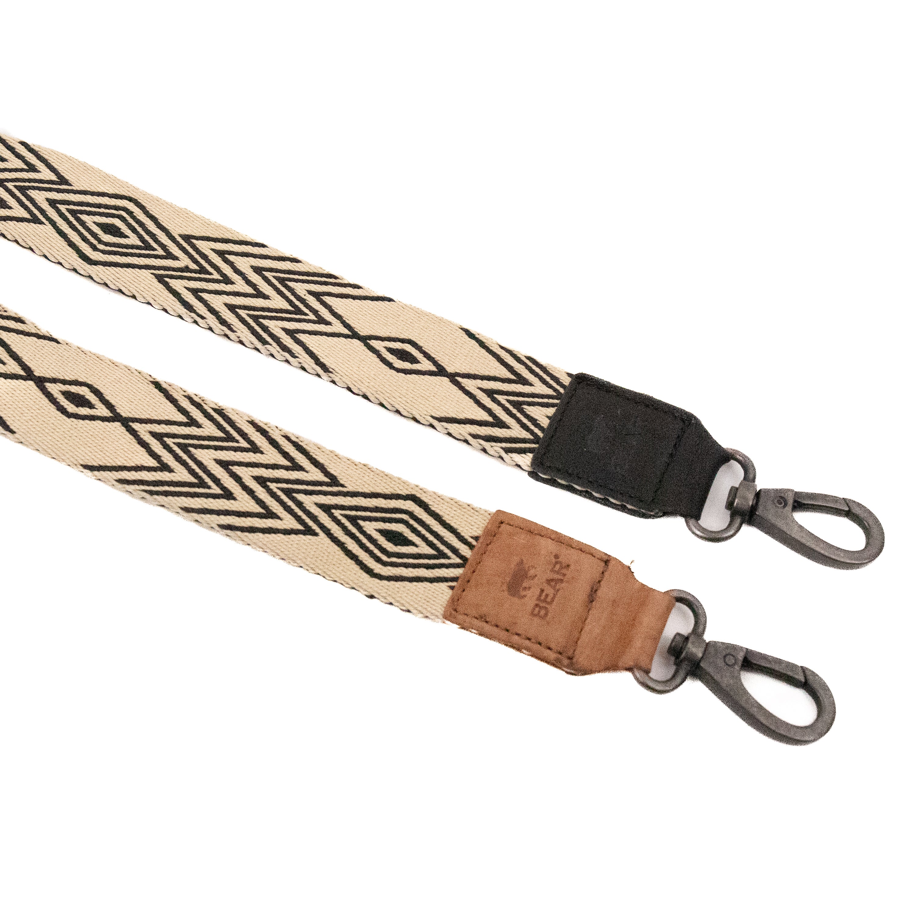 Bag Strap 'Bohemian' Beige/Schwarz