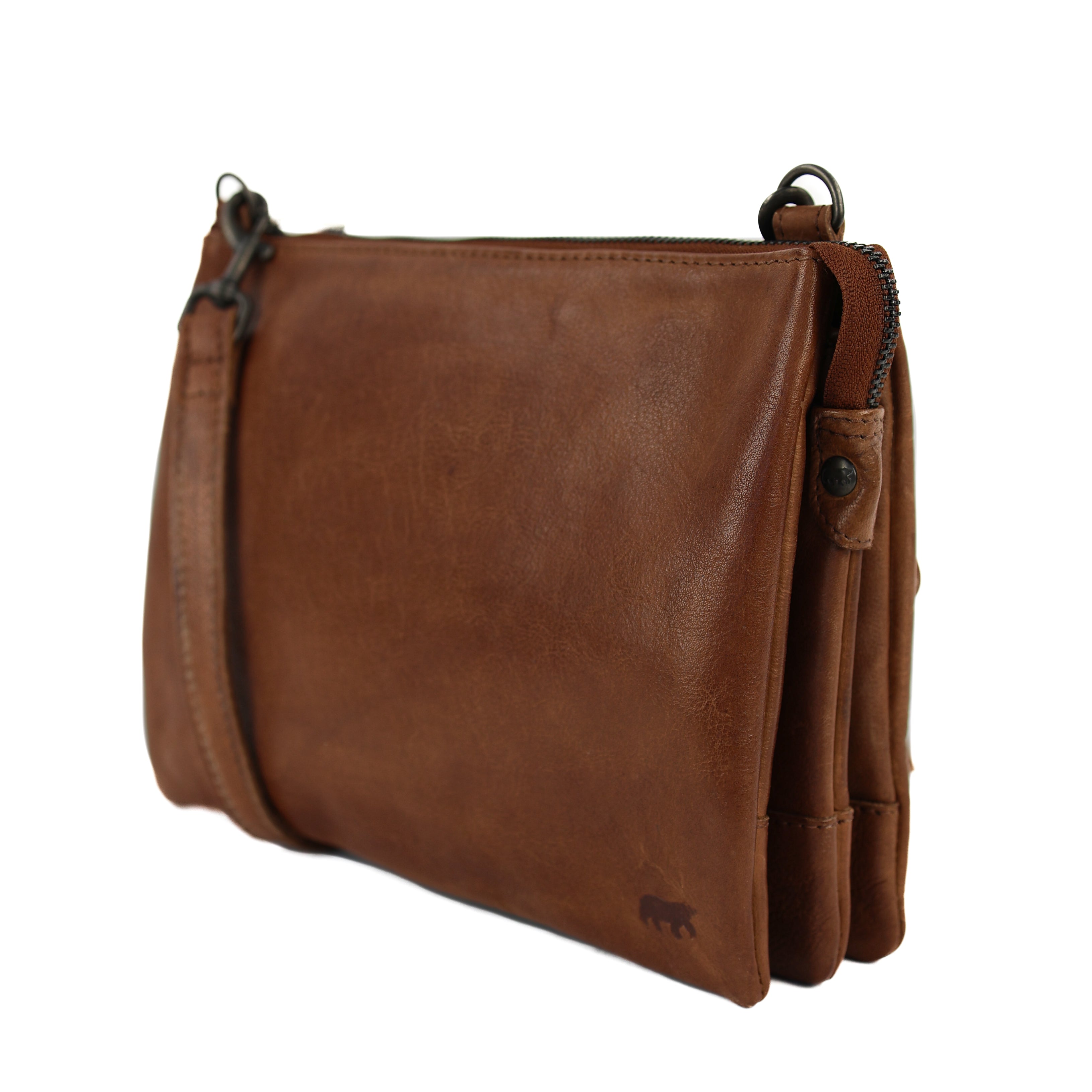 Portemonnaie Tasche 'Uma' XL ​​Cognac