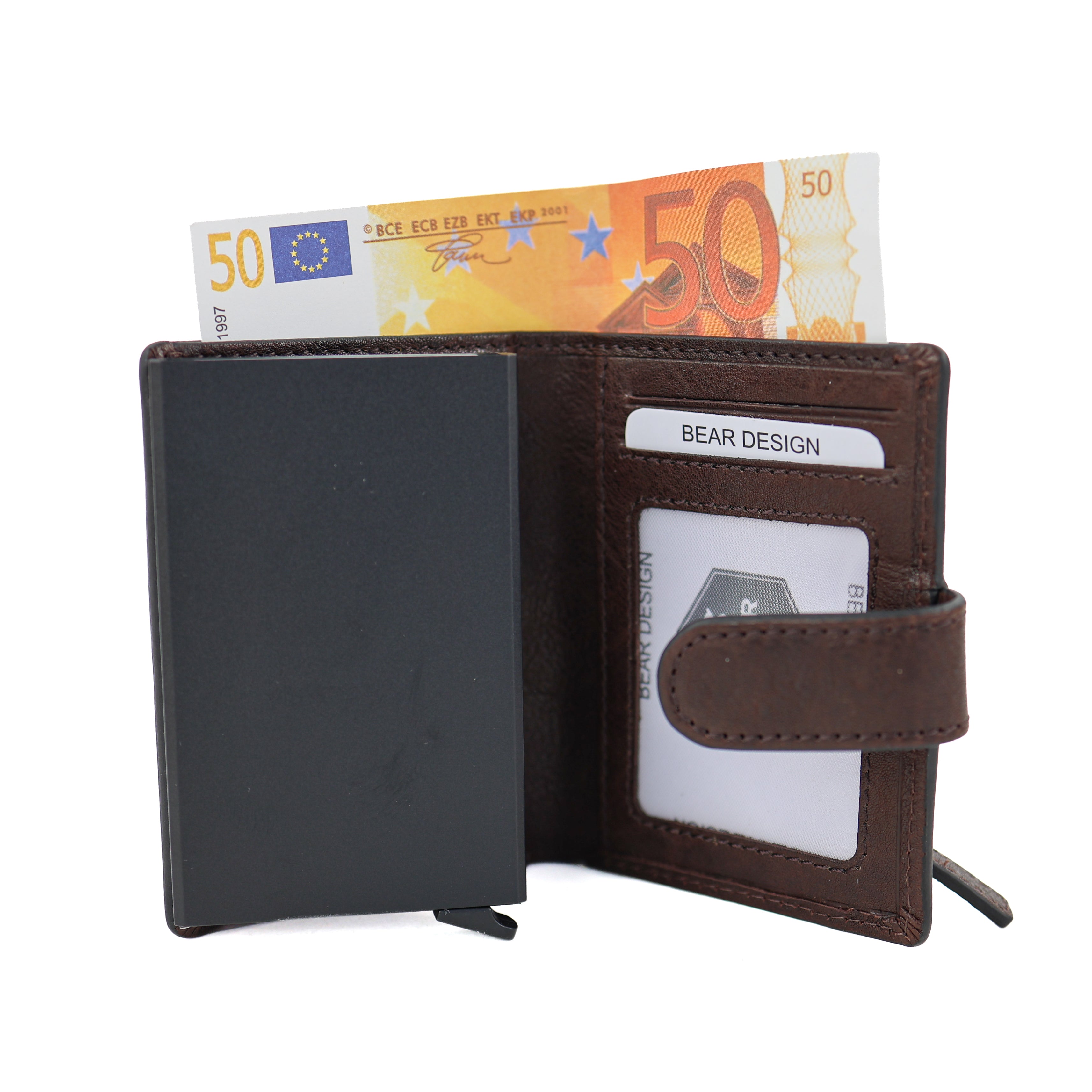 Luxe RFID Pasjeshouder 'Pietro' bruin