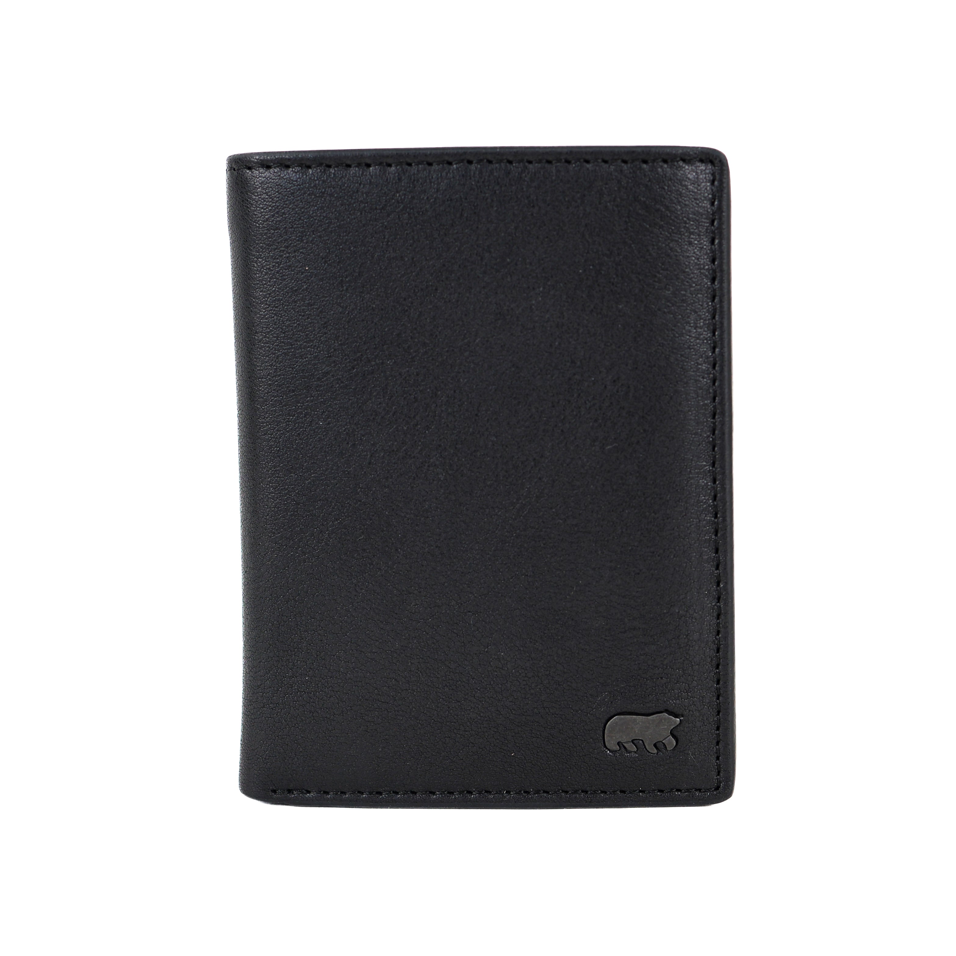 Luxuriöse hohe Brieftasche/Geldbörse „Enrico“ schwarz