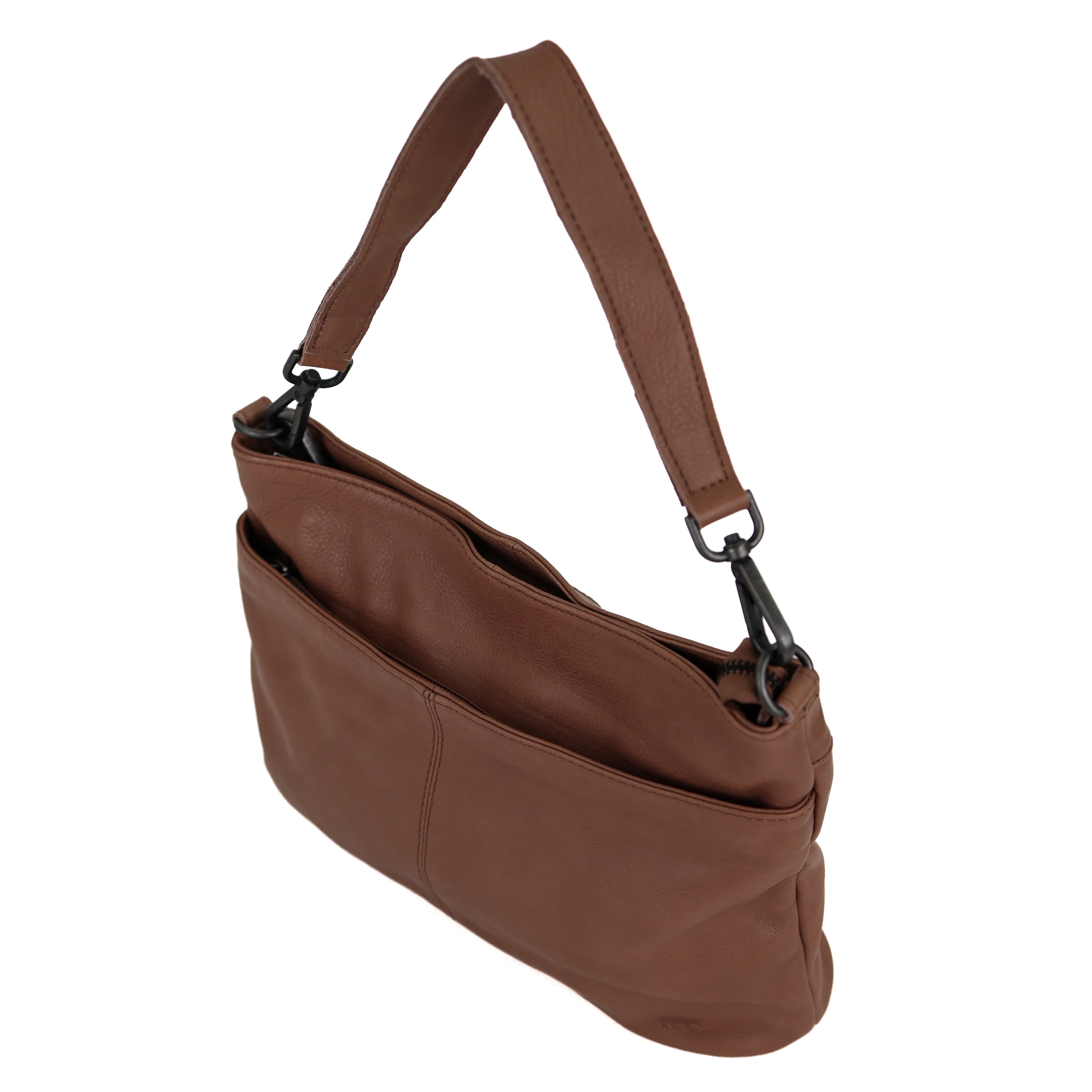Hand-/Umhängetasche 'Angelica' cognac - CP 1536
