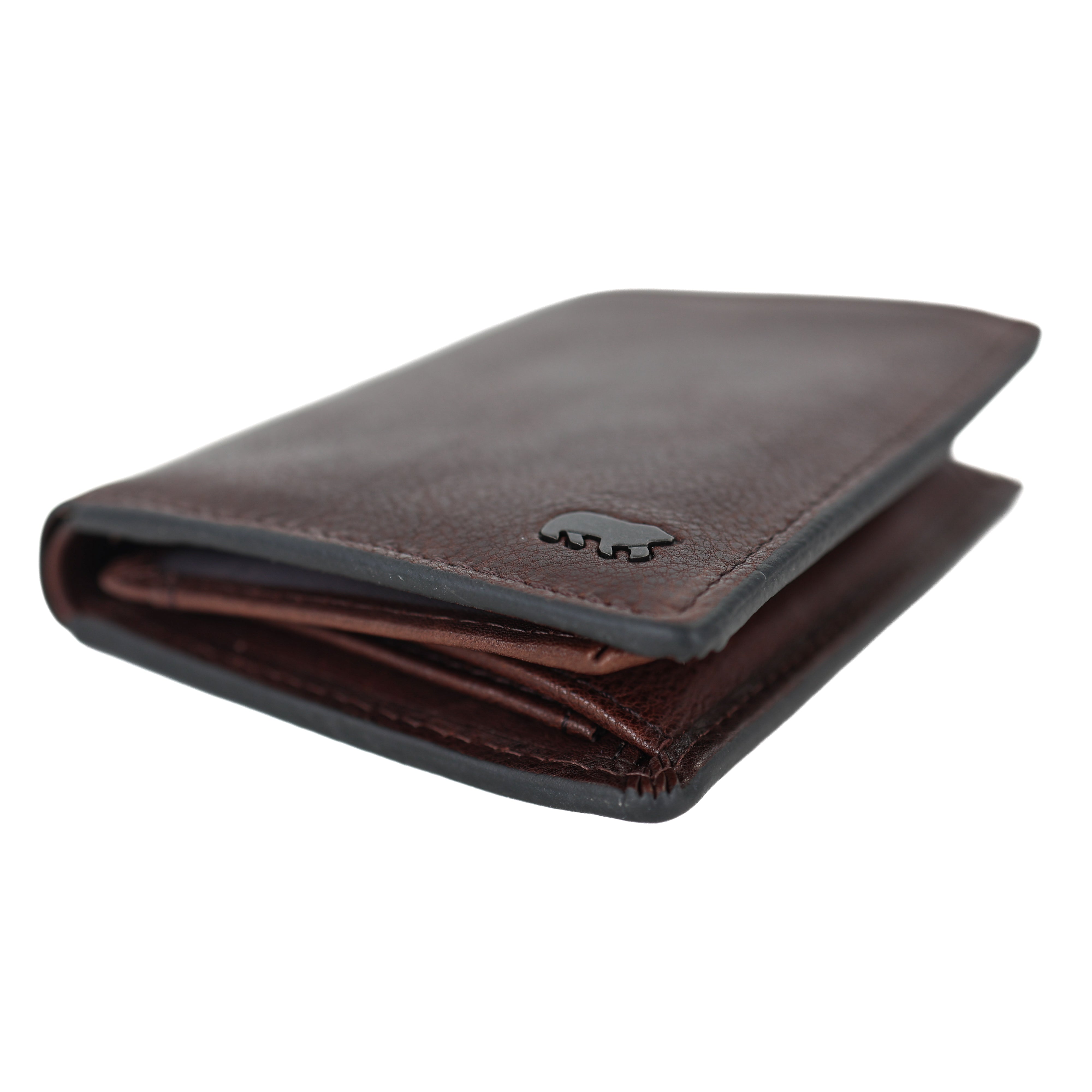 Luxuriöse hohe Brieftasche/Geldbörse „Enrico“ braun
