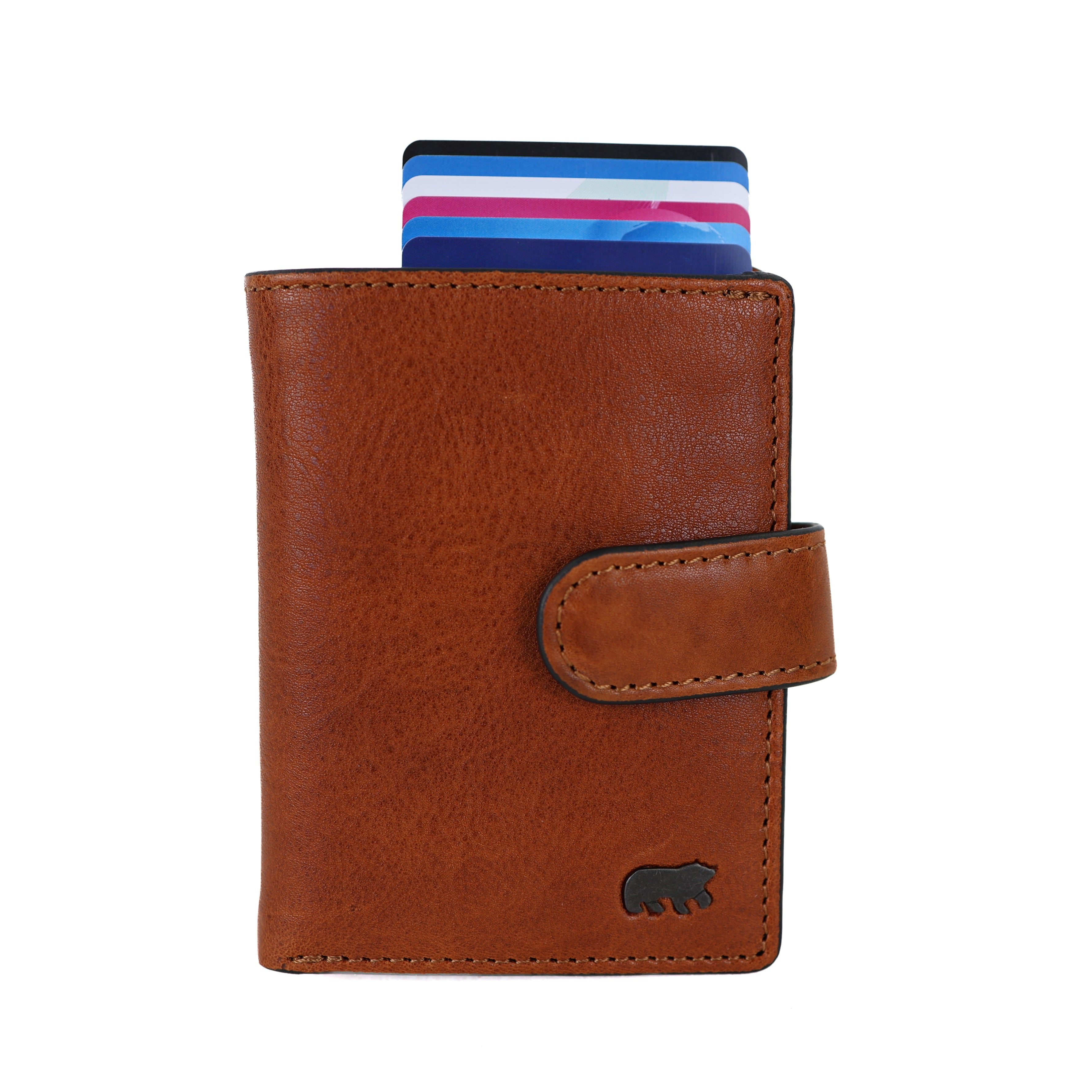 Luxe RFID Pasjeshouder 'Pietro' cognac