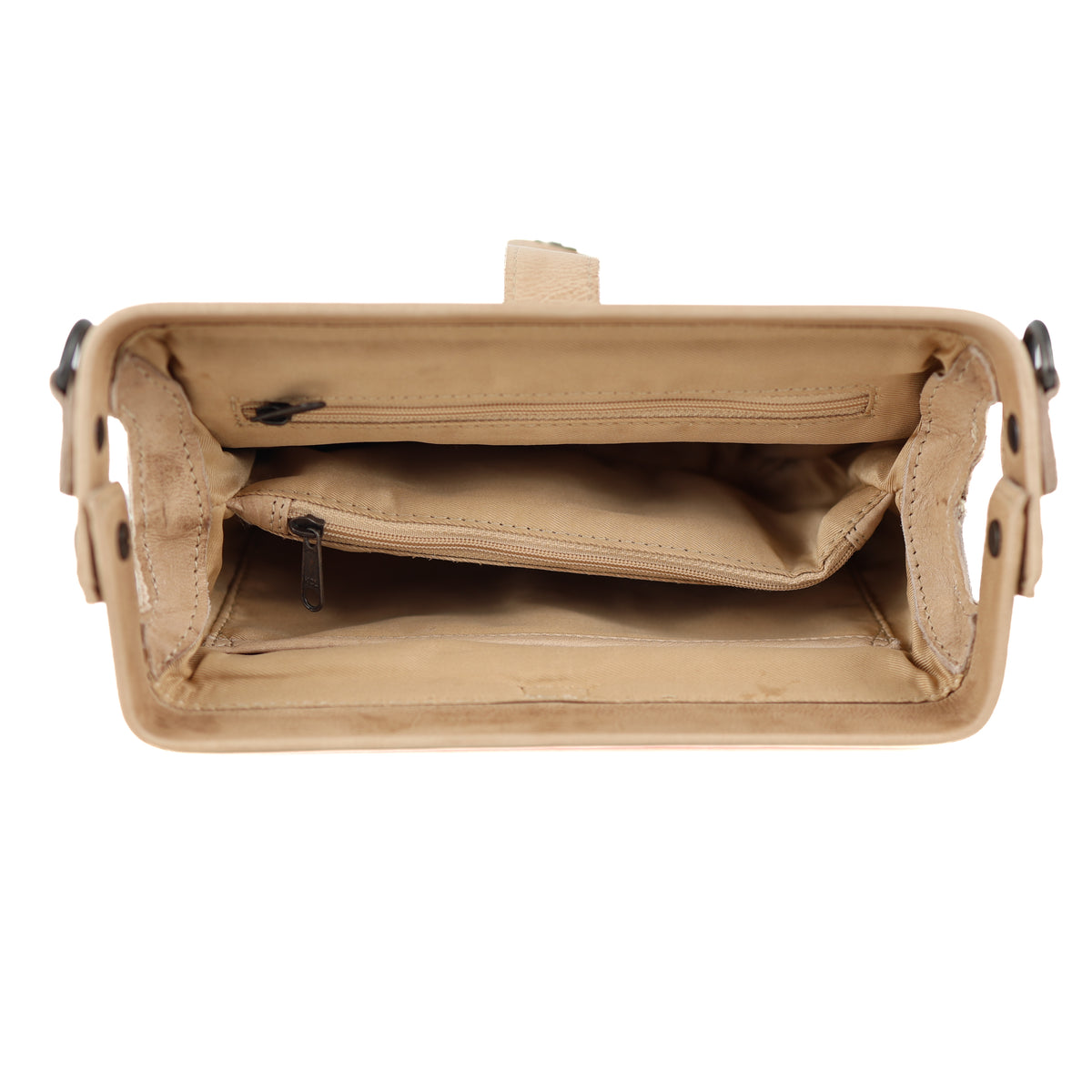 Clutch/dokterstasje 'Rio' beige