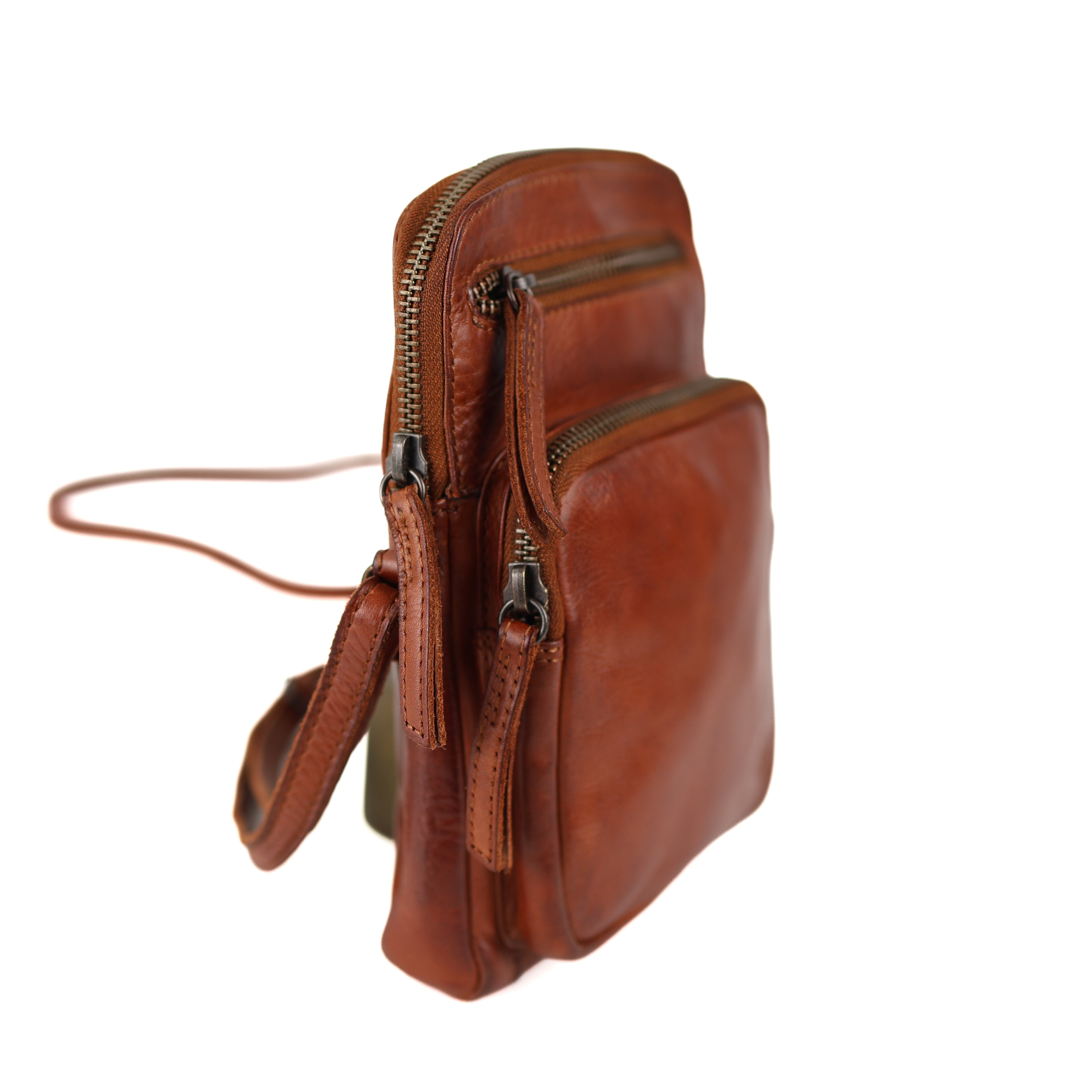 Kleine Umhängetasche 'Alexis' cognac