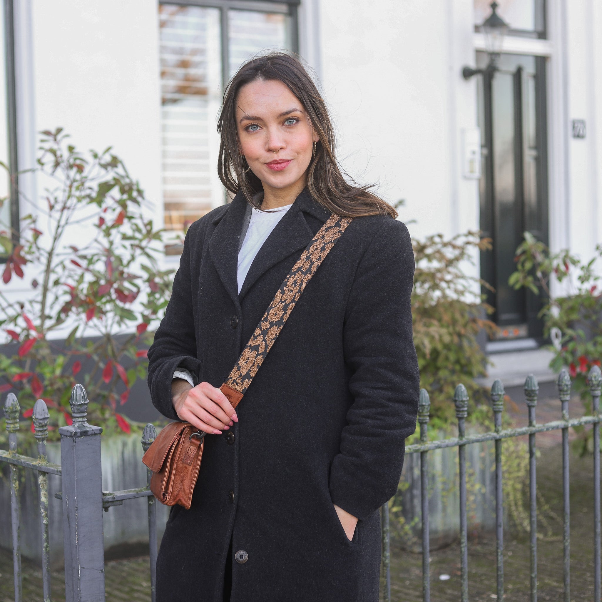 Umschlagtasche 'Joëlle' Cognac