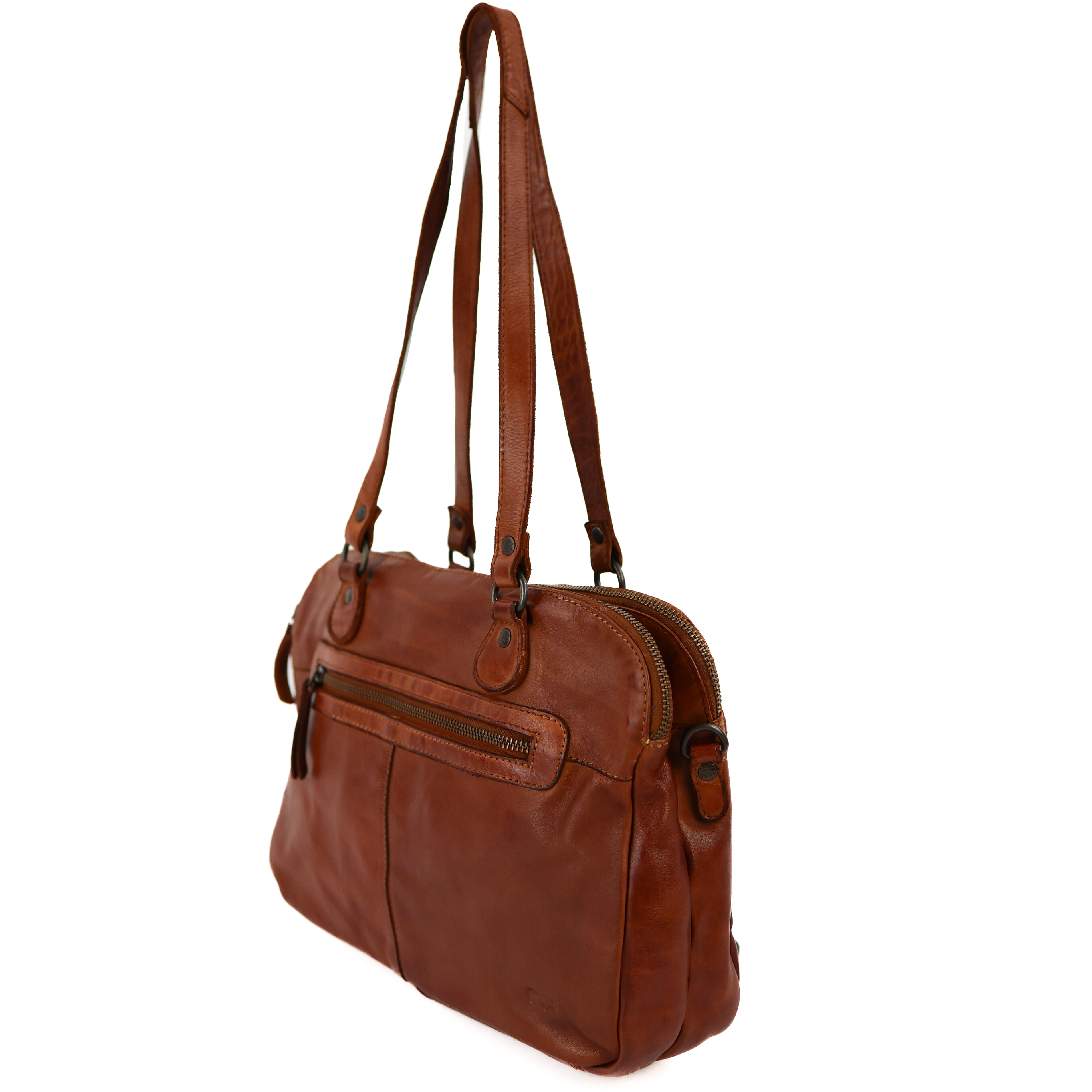 Hand-/Umhängetasche 'Lieke' Cognac - CL 40085