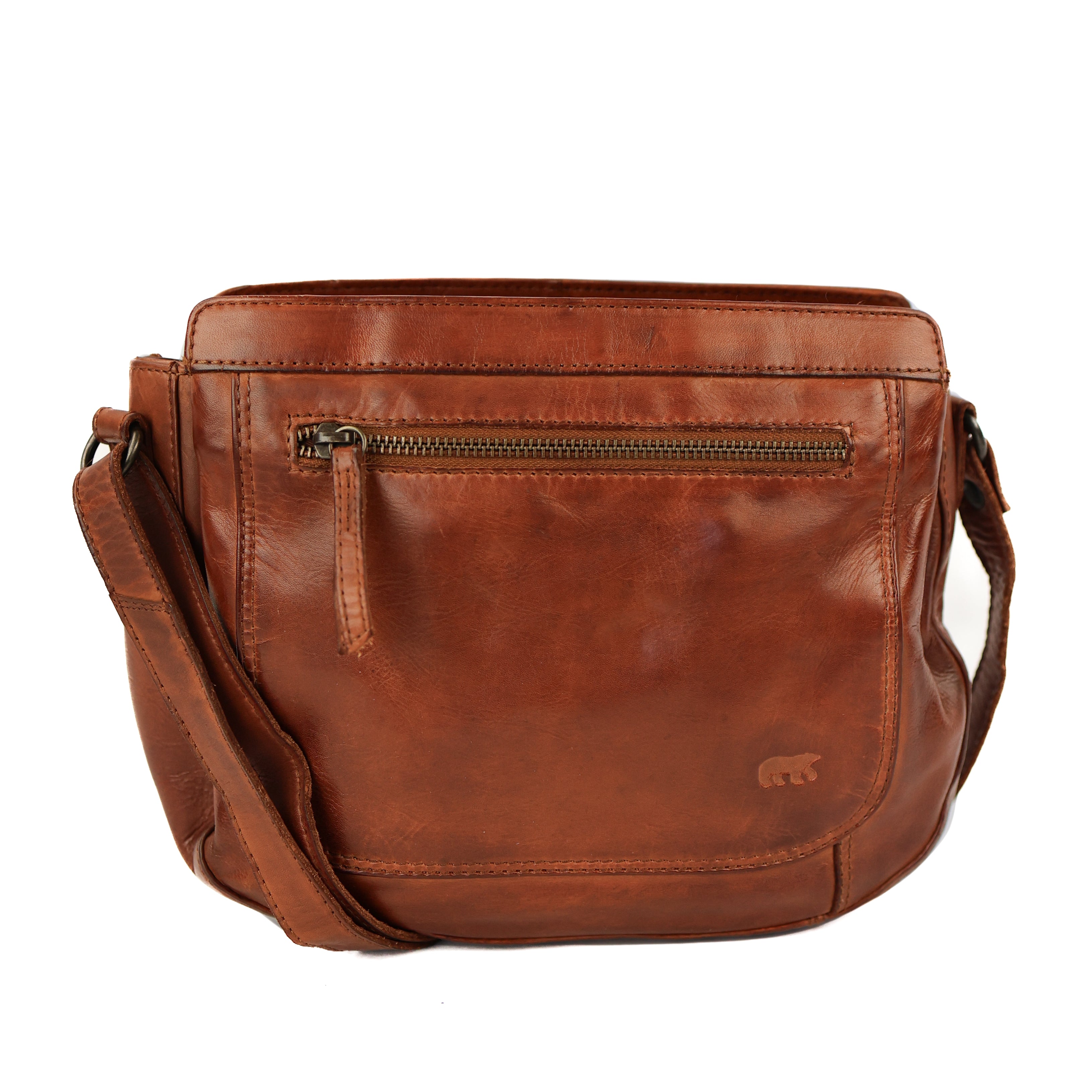Umhängetasche 'Miley' cognac - CL 41707