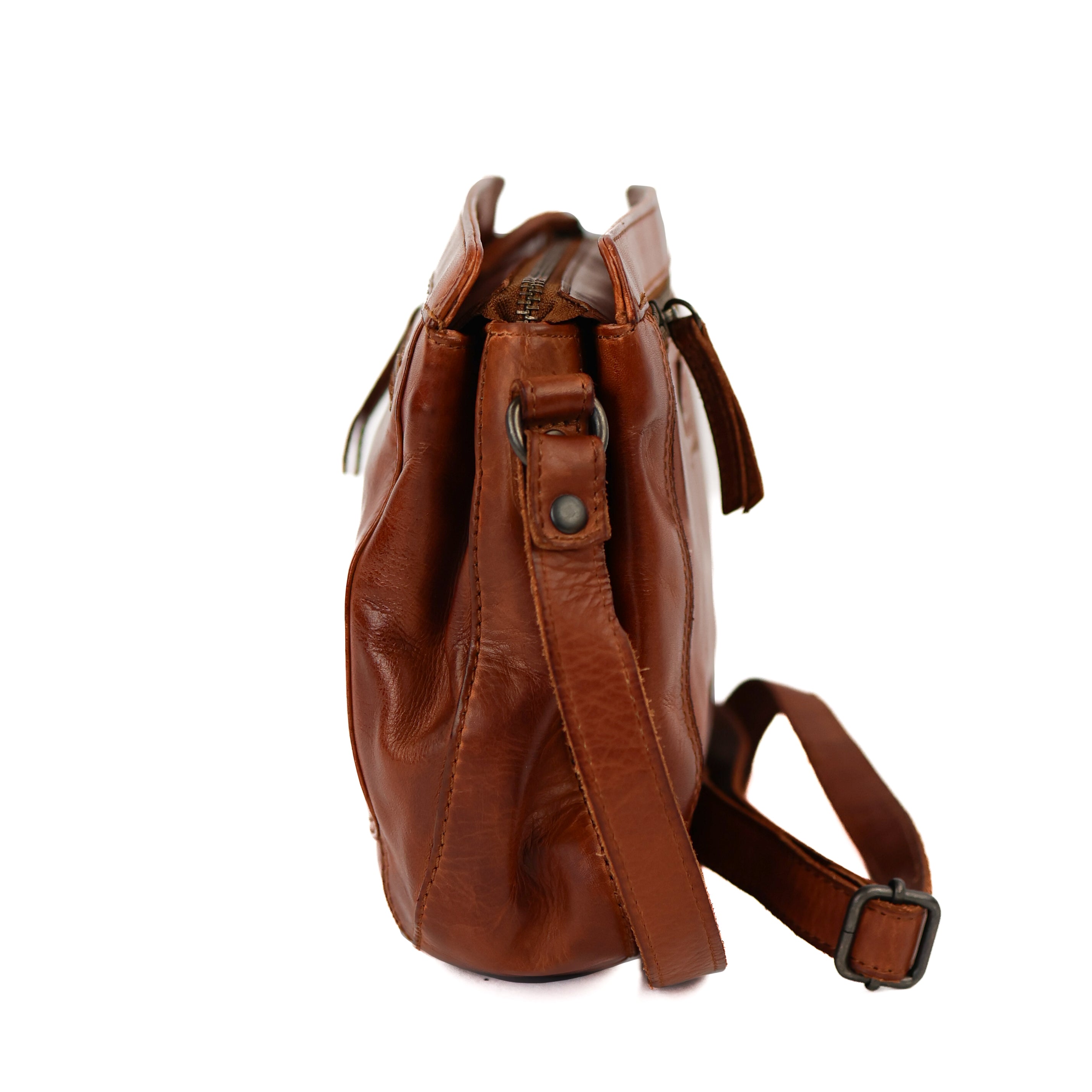 Umhängetasche 'Miley' cognac - CL 41707