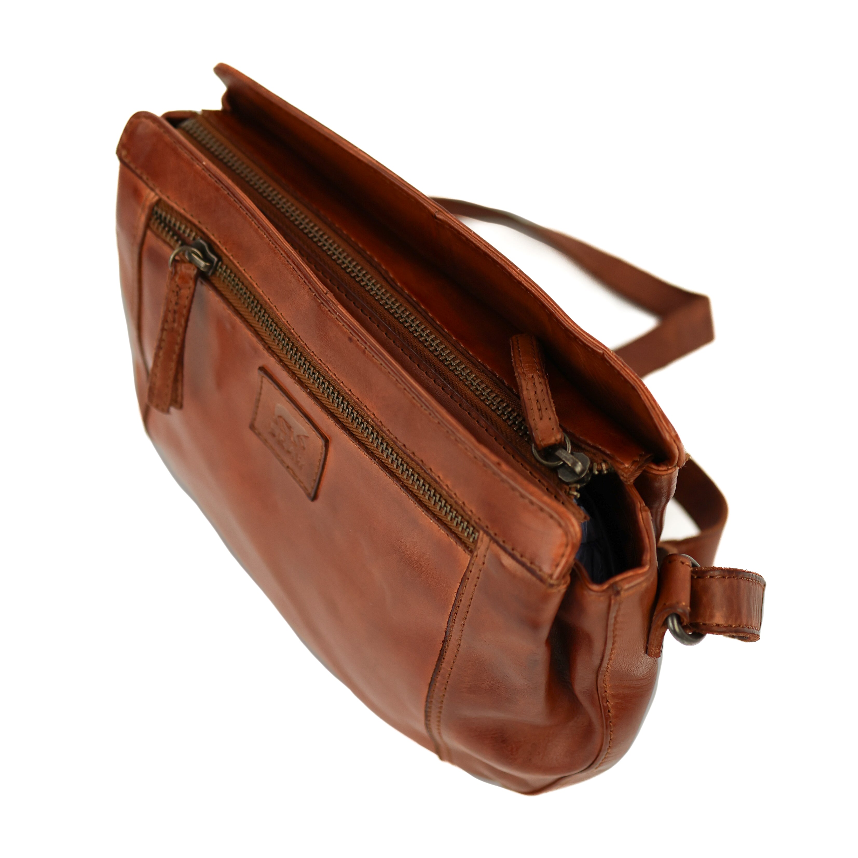 Umhängetasche 'Miley' cognac - CL 41707