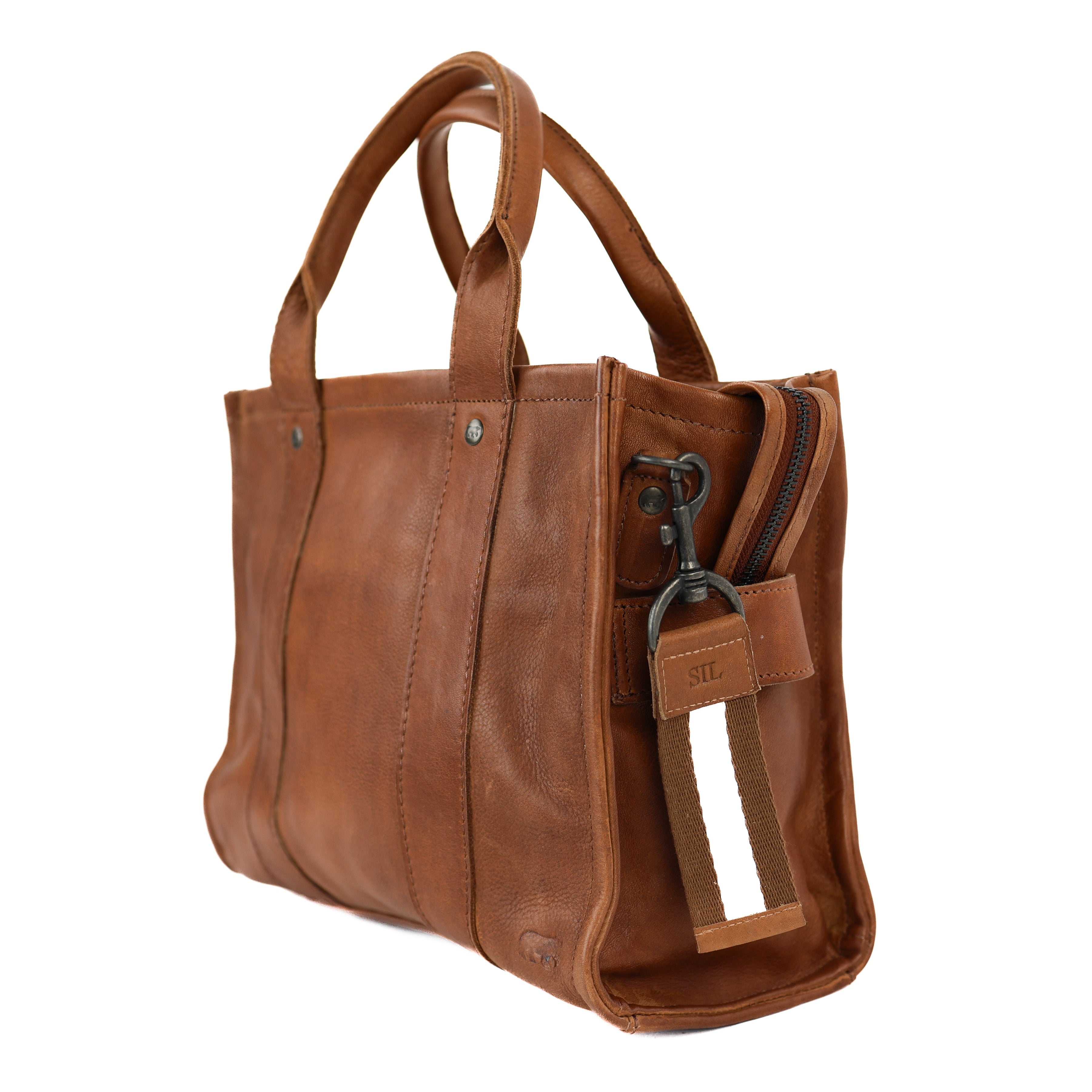 Personalisierbarer Schlüsselanhänger Cognac