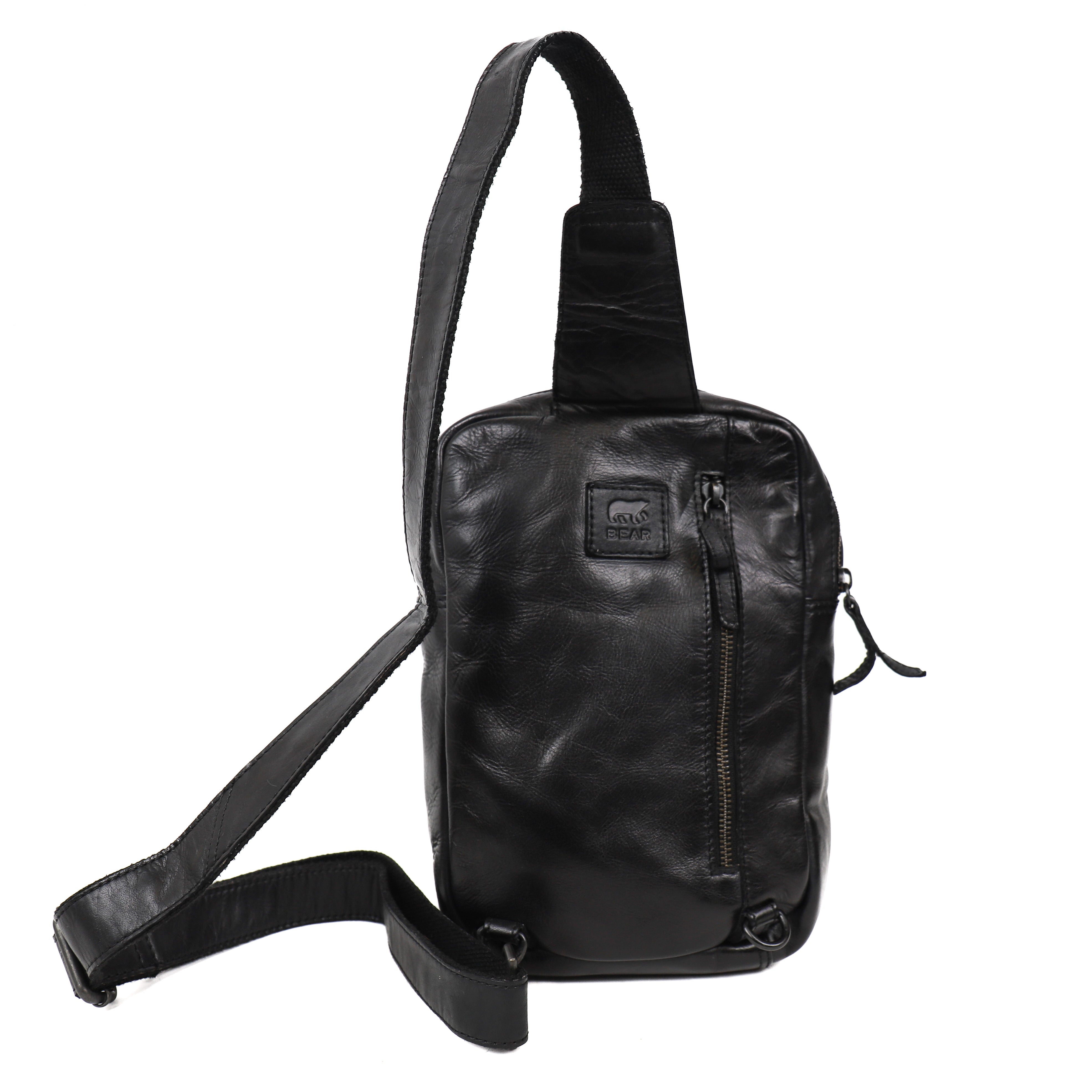 Crossbody Tasche 'Stefan' Schwarz