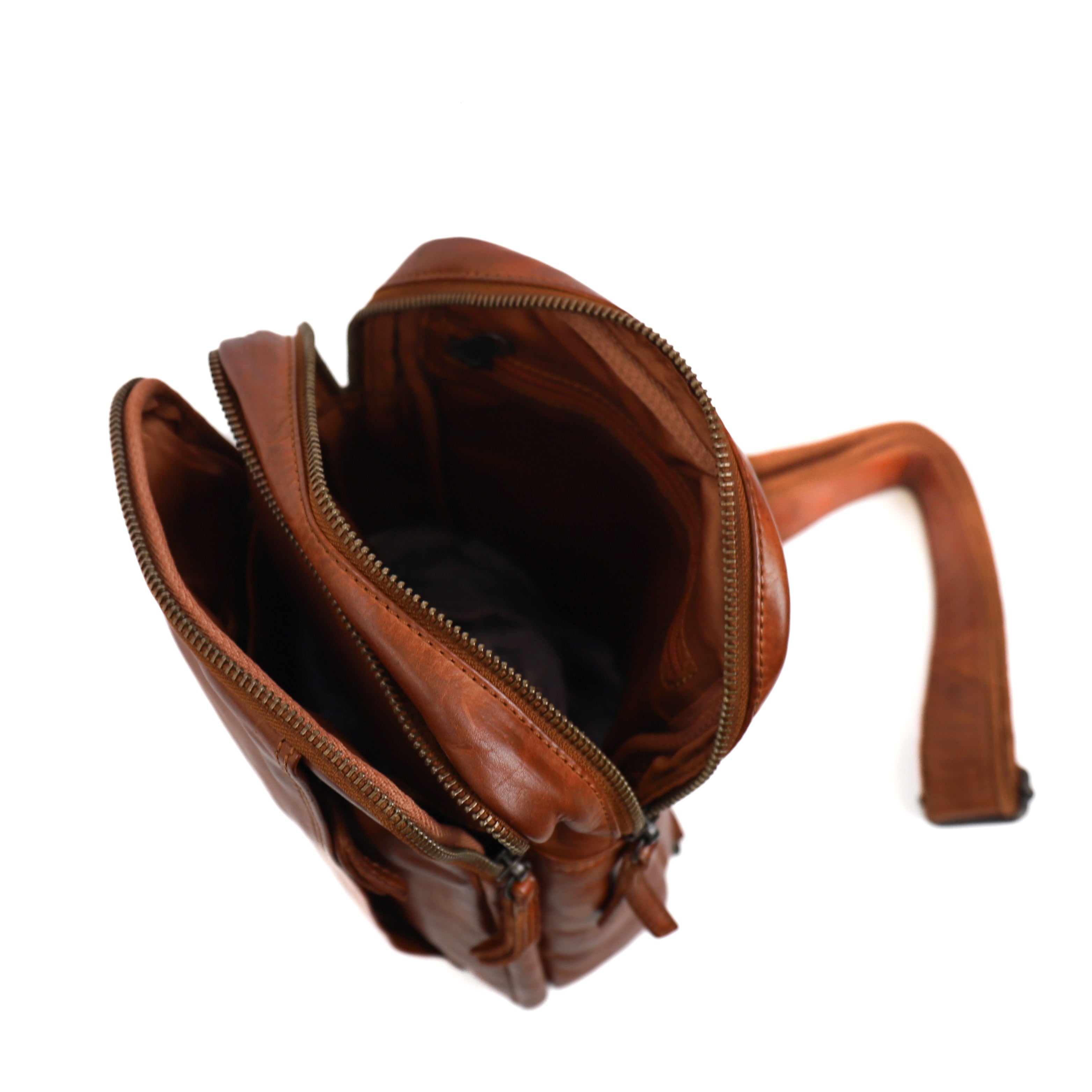 Crossbody Tasche 'Stefan' Cognac