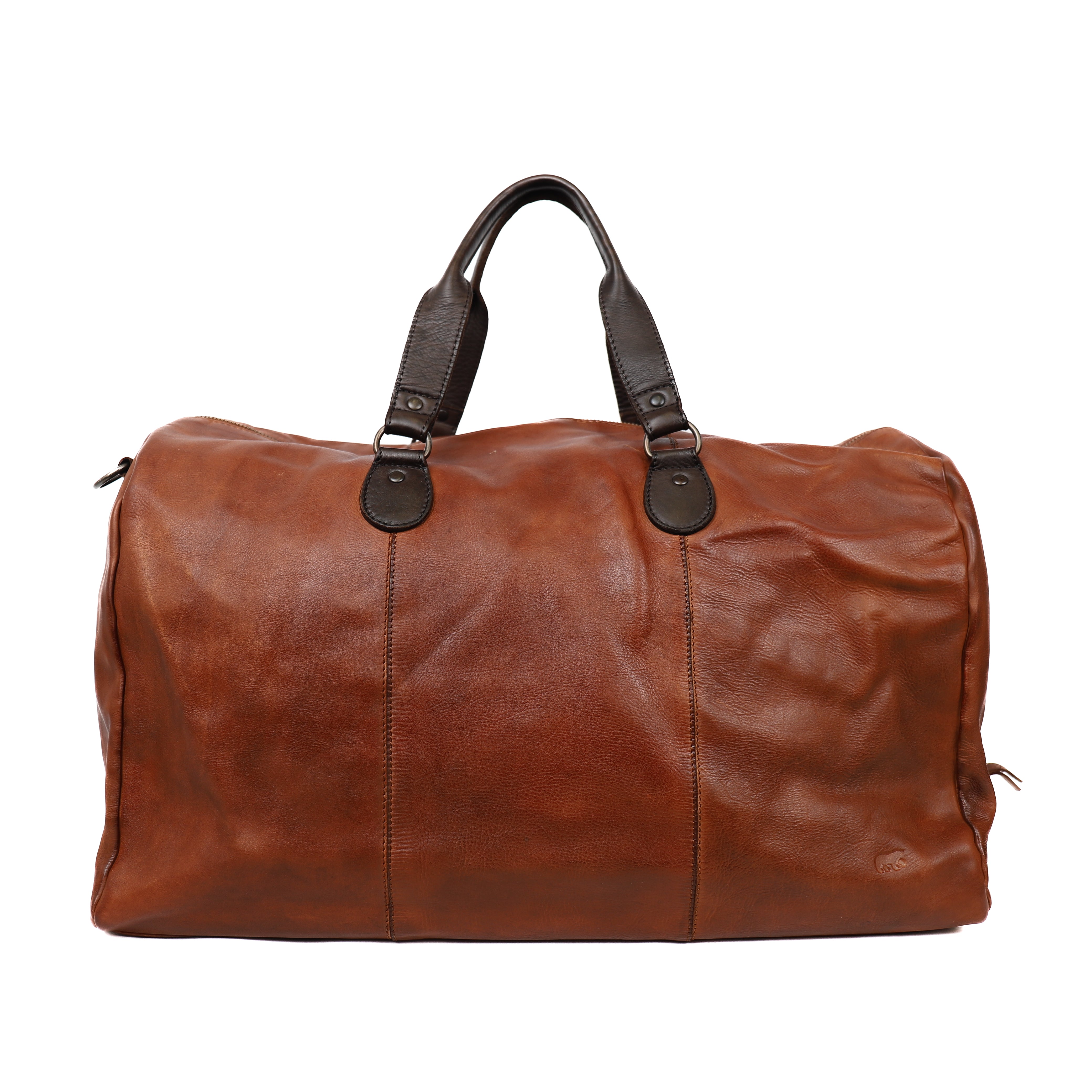 Wochenendtasche 'Lucien' Cognac/Braun