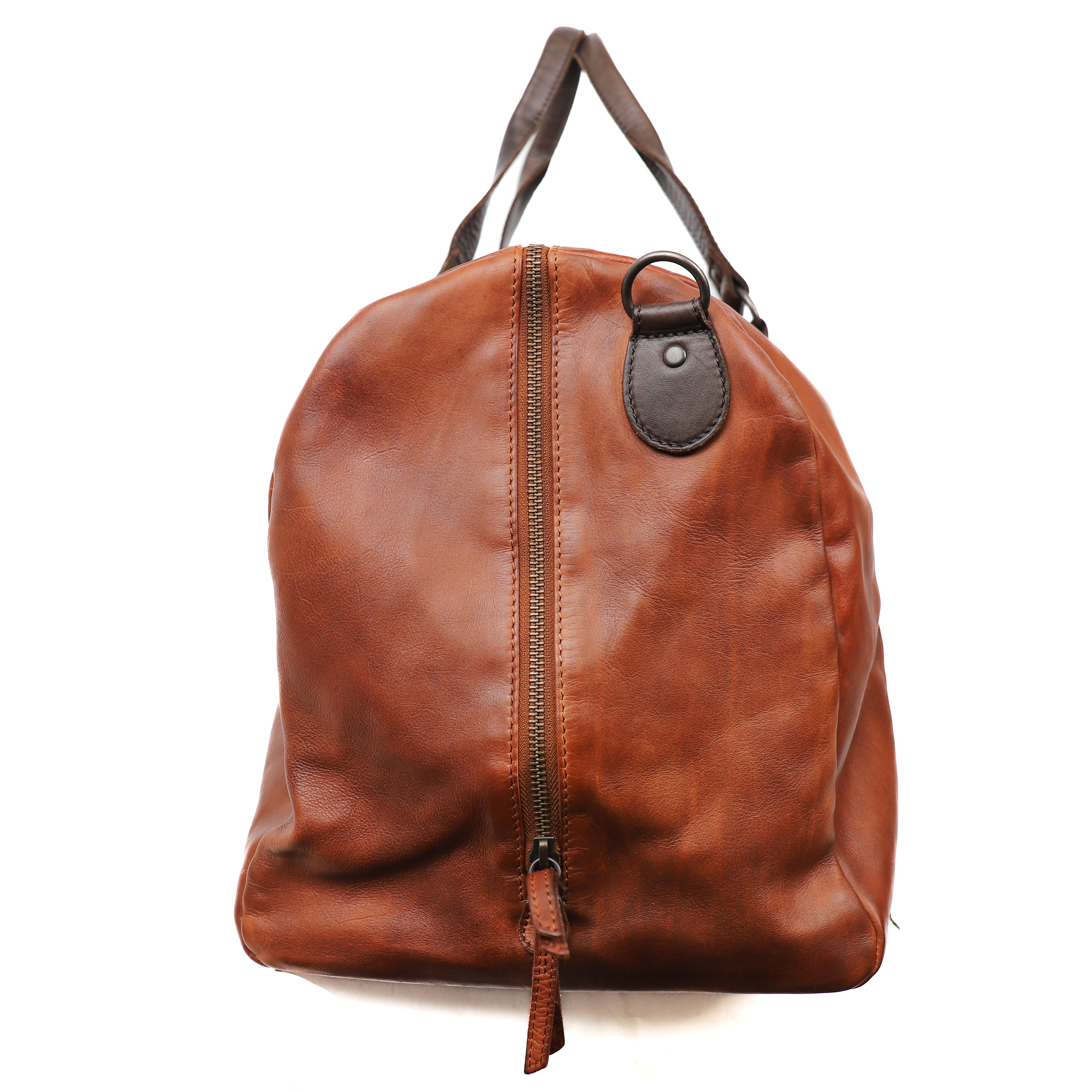 Wochenendtasche 'Lucien' Cognac/Braun