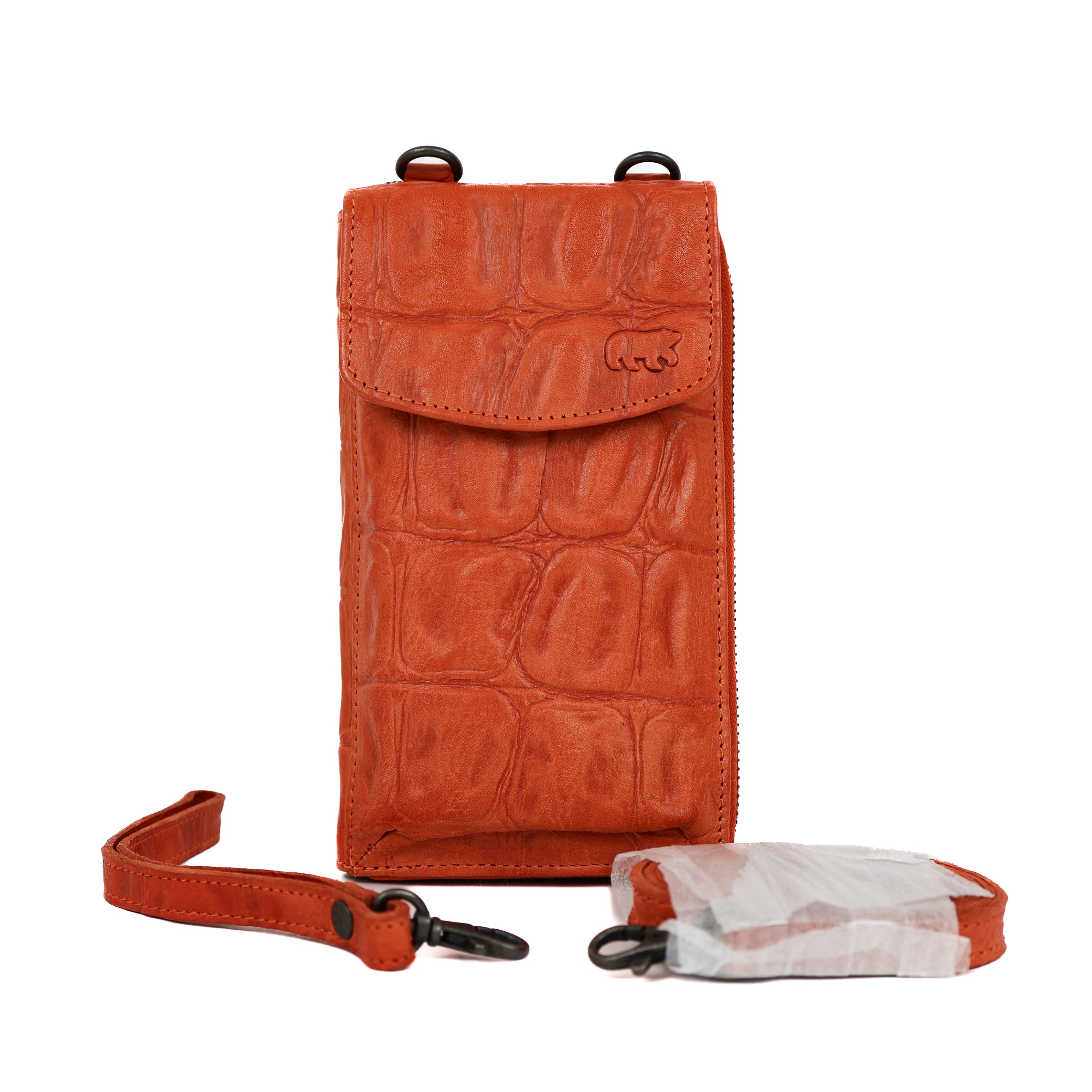 Handytasche 'Zoey' Brick/Croco