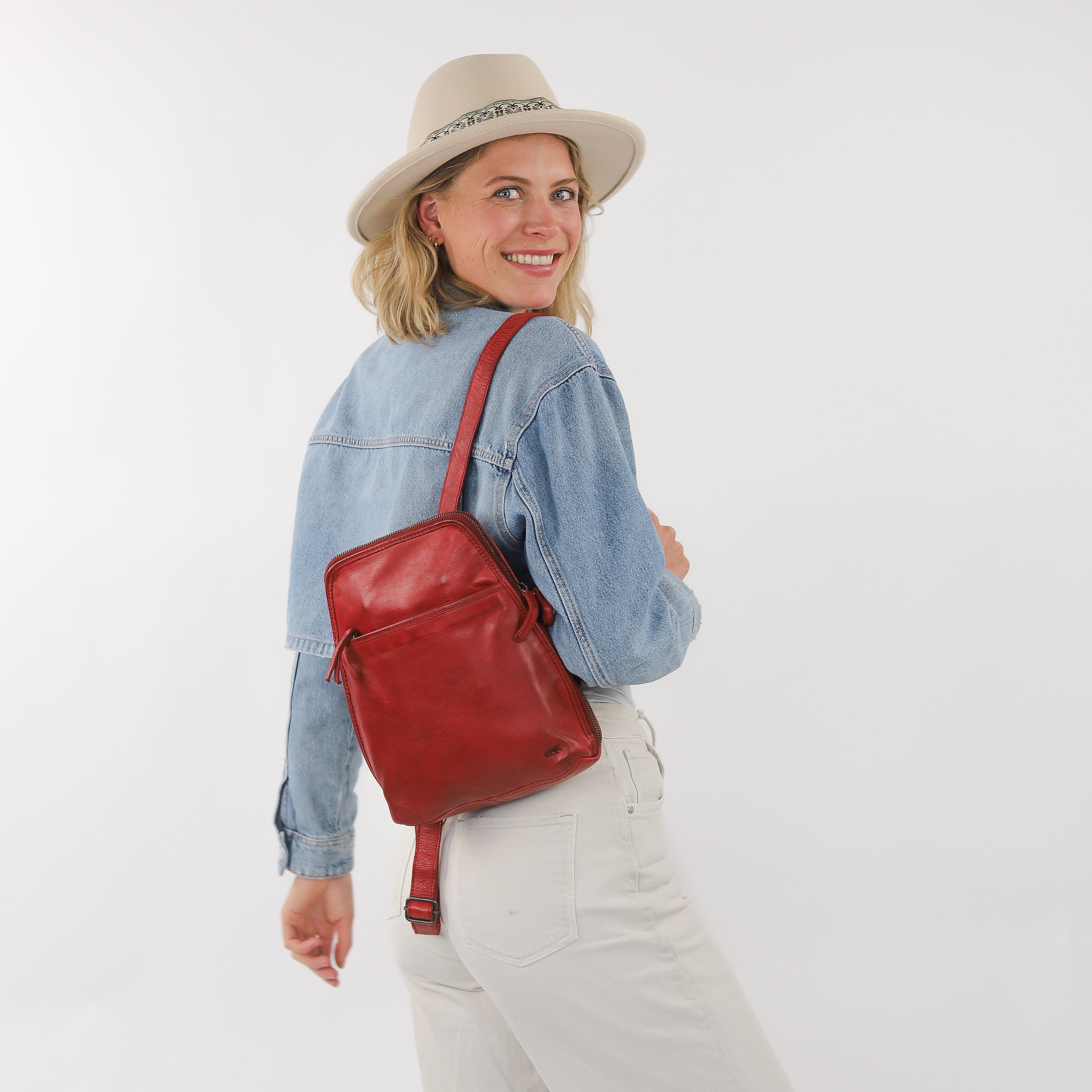 Rucksack 'Iris' Cognac - CL 32852