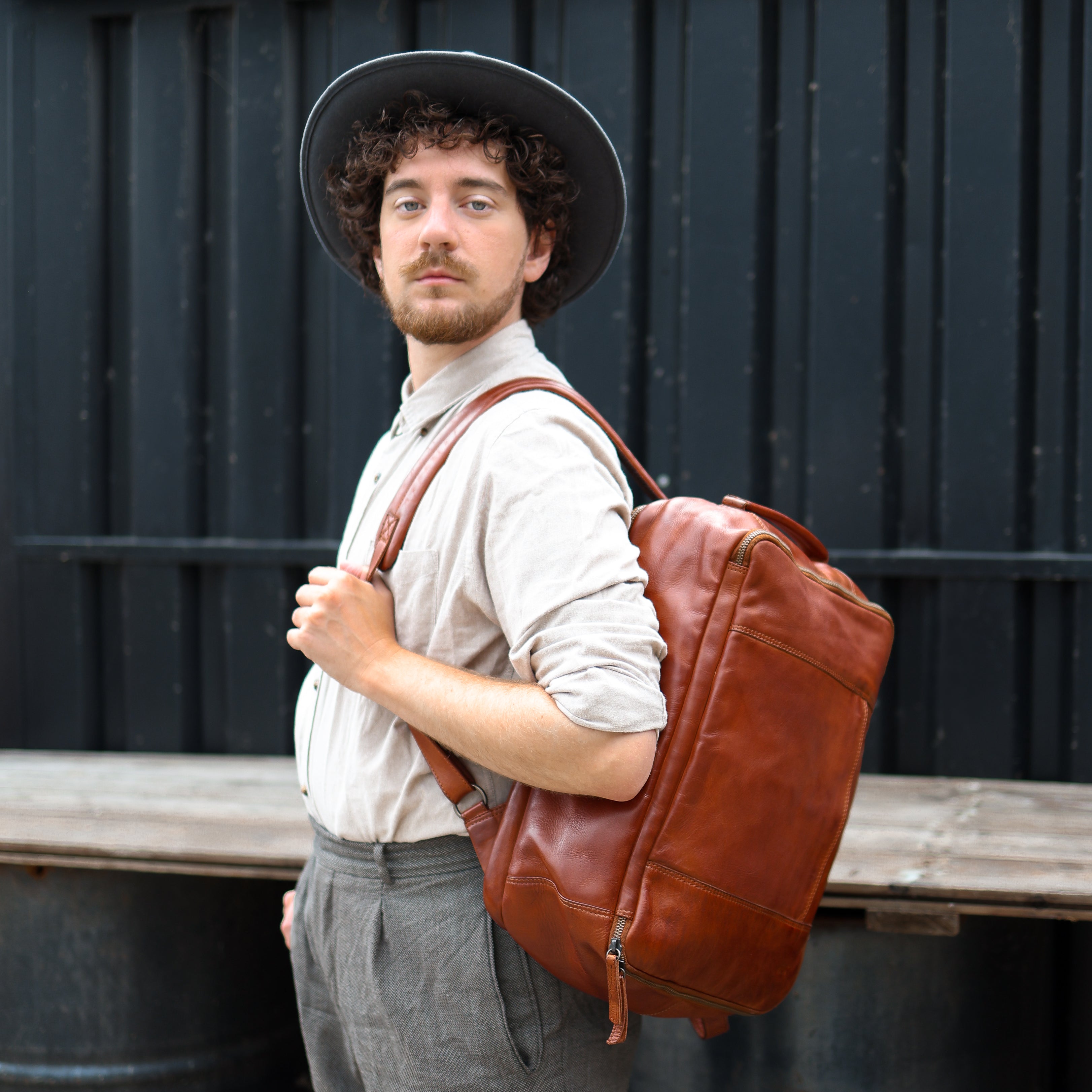 Laptoprucksack 'Mathijs' Cognac