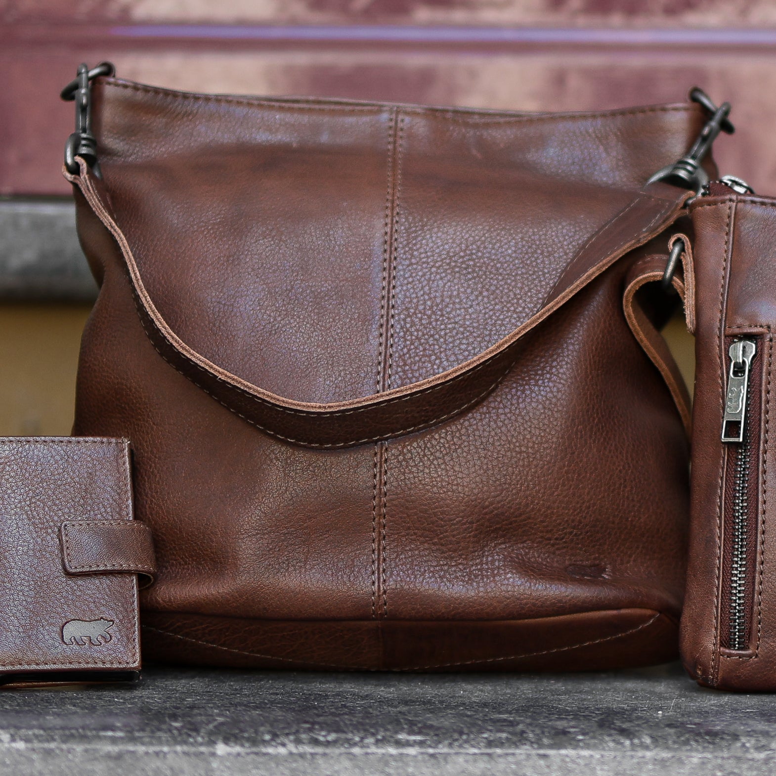 Beuteltasche 'Caprica' Dunkelbraun