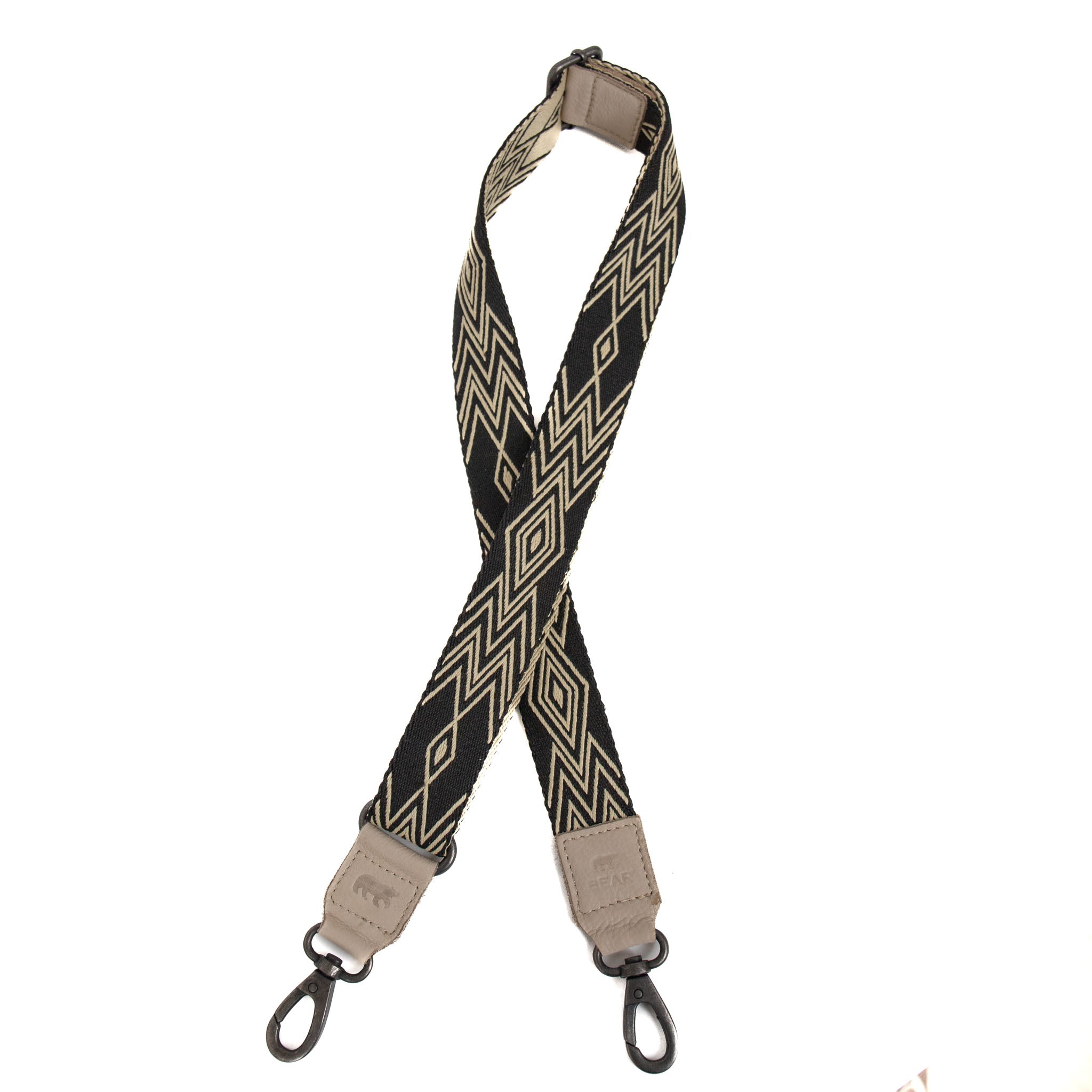 Bag Strap 'Bohemian' Beige/Schwarz