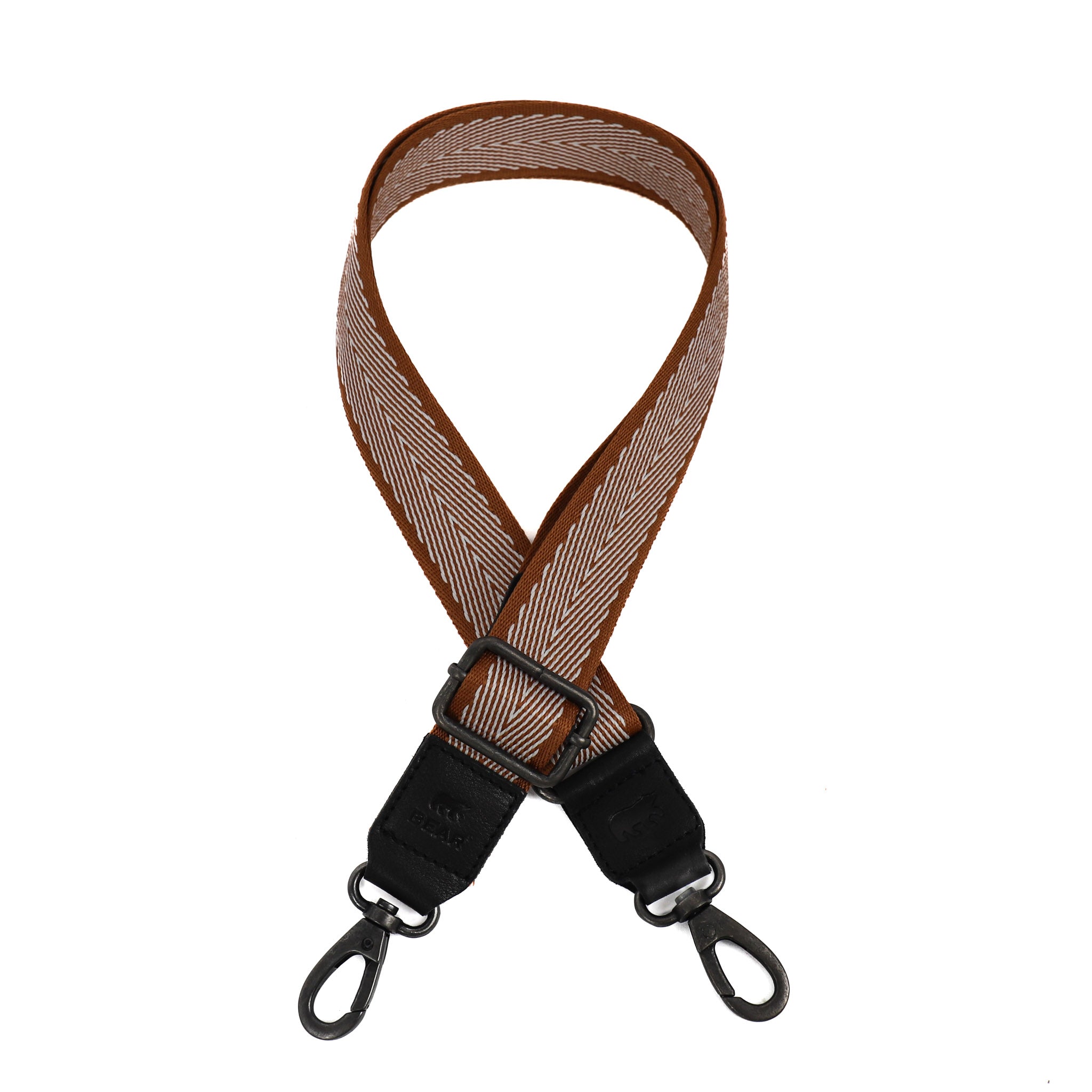 Bag Strap 'Arrow' Cognac/Weiß