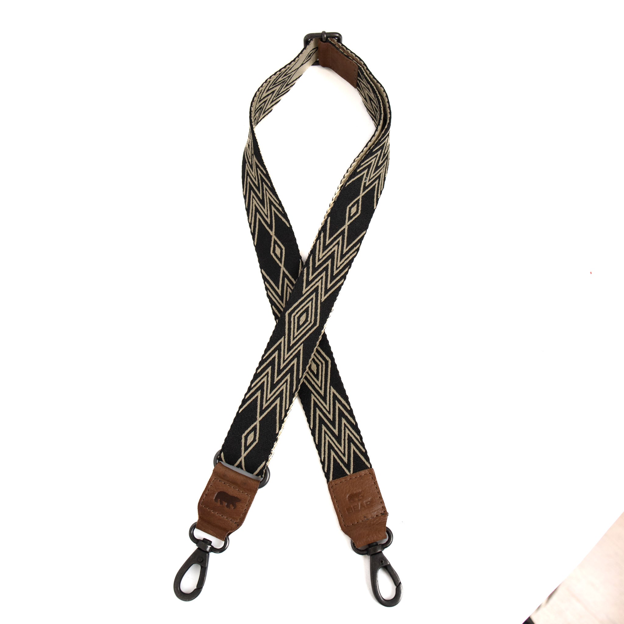 Bag Strap 'Bohemian' Beige/Schwarz