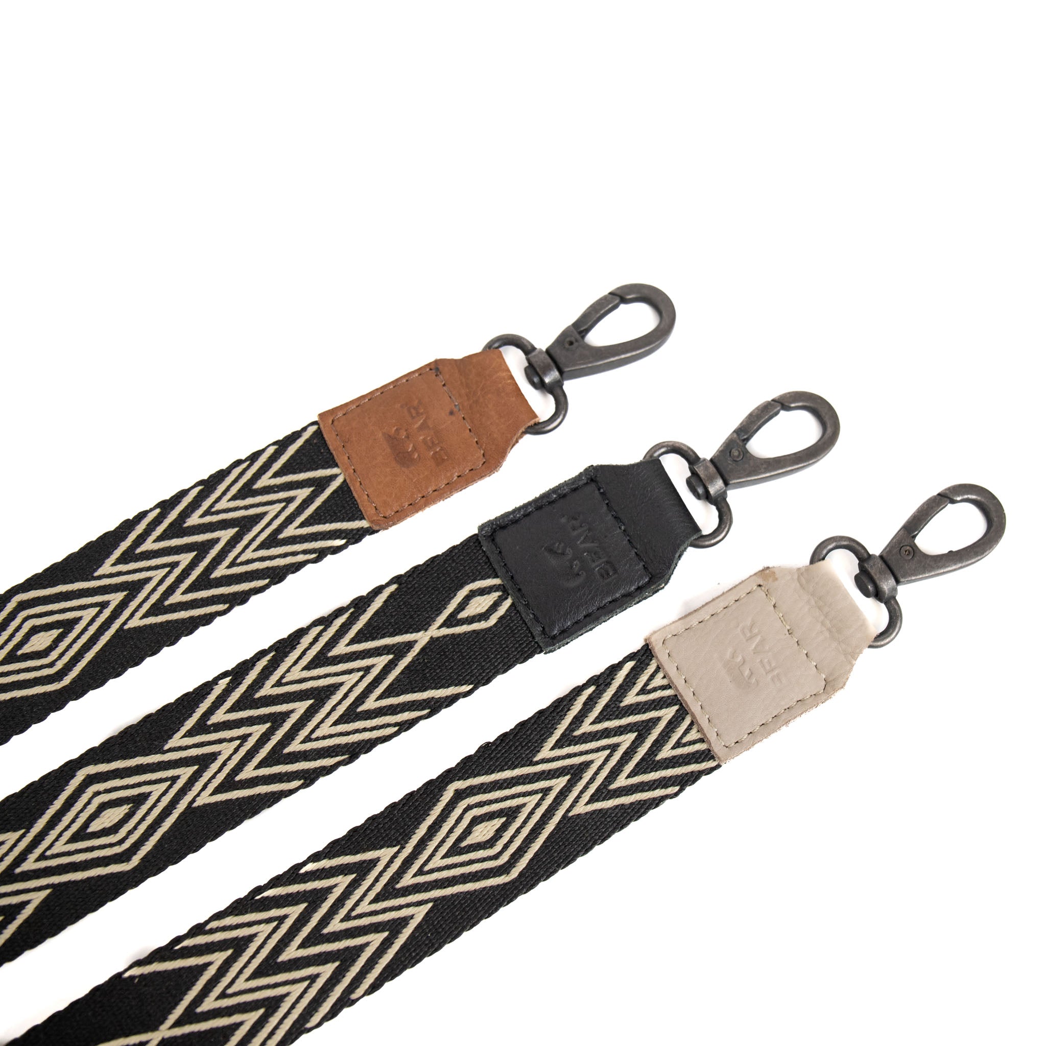 Bag Strap 'Bohemian' Beige/Schwarz