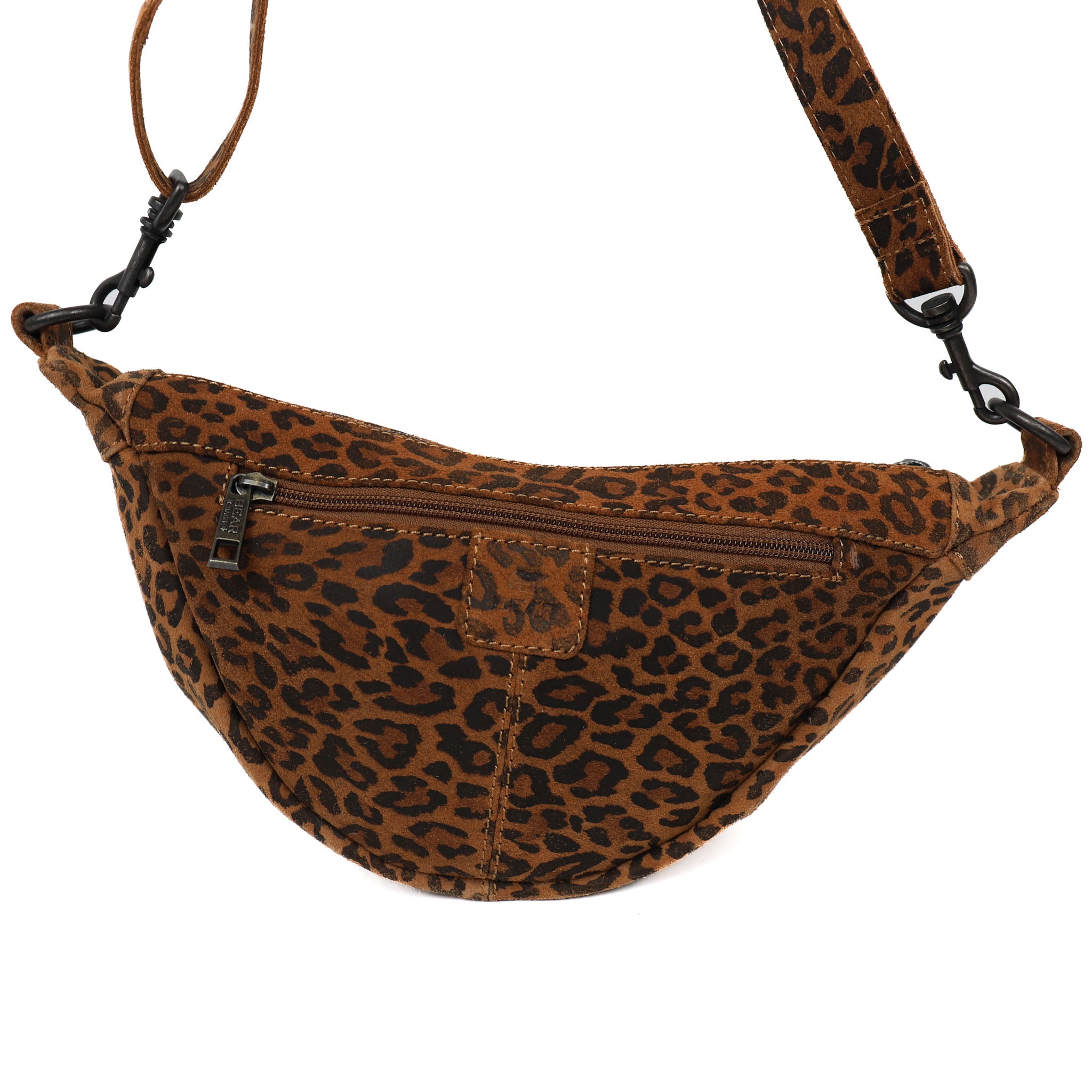 Crossbody tasje 'Toon' panter/cognac